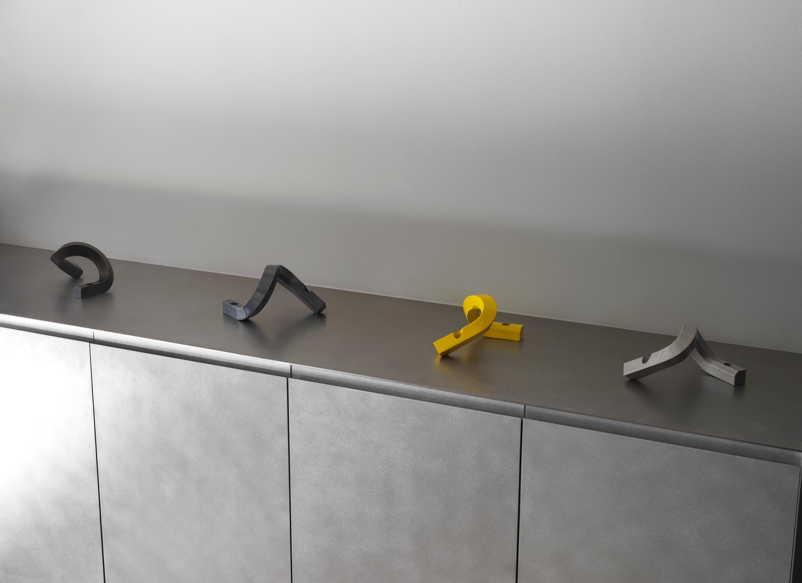 CROOKED TWO Candle Holder Yellow