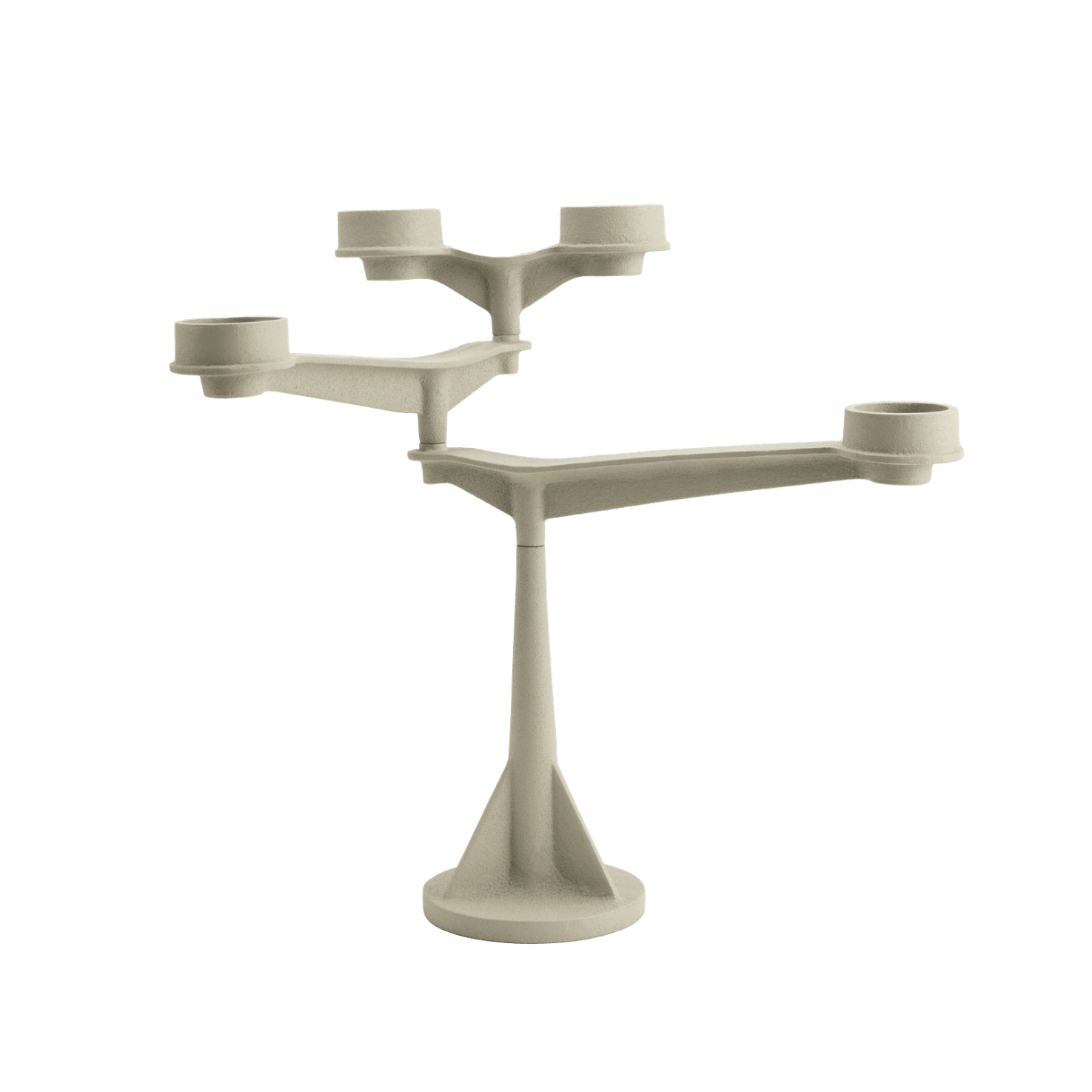 SPIN MINI Cream Candle Holder