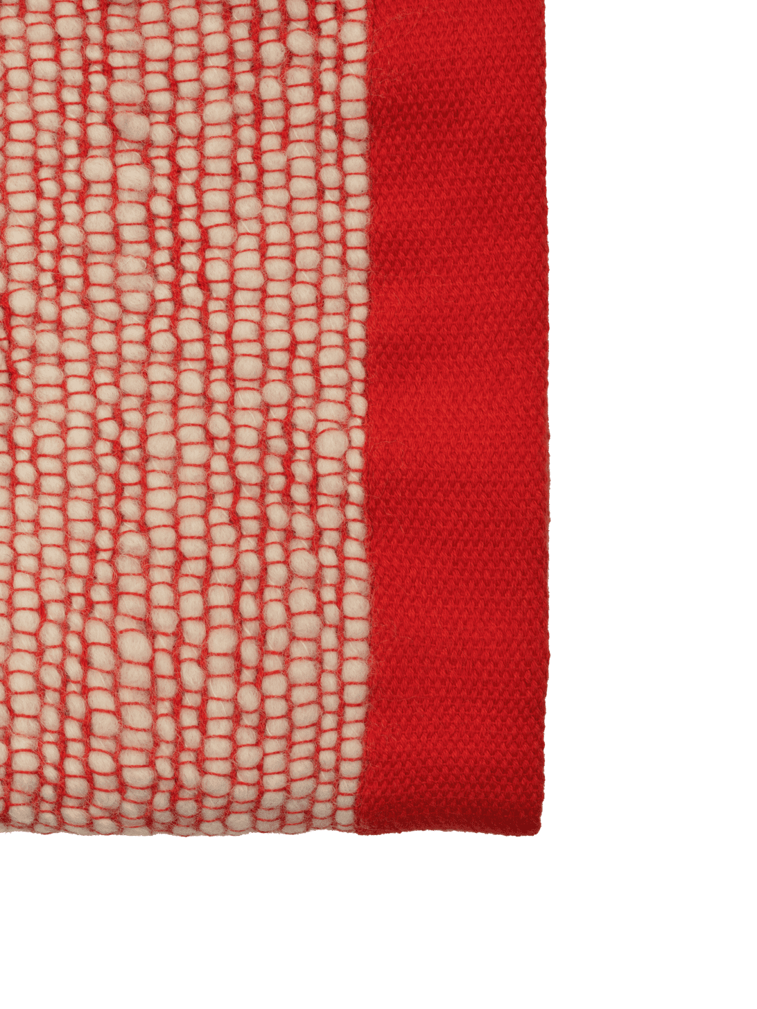 Thread Cream Blanket with Orange