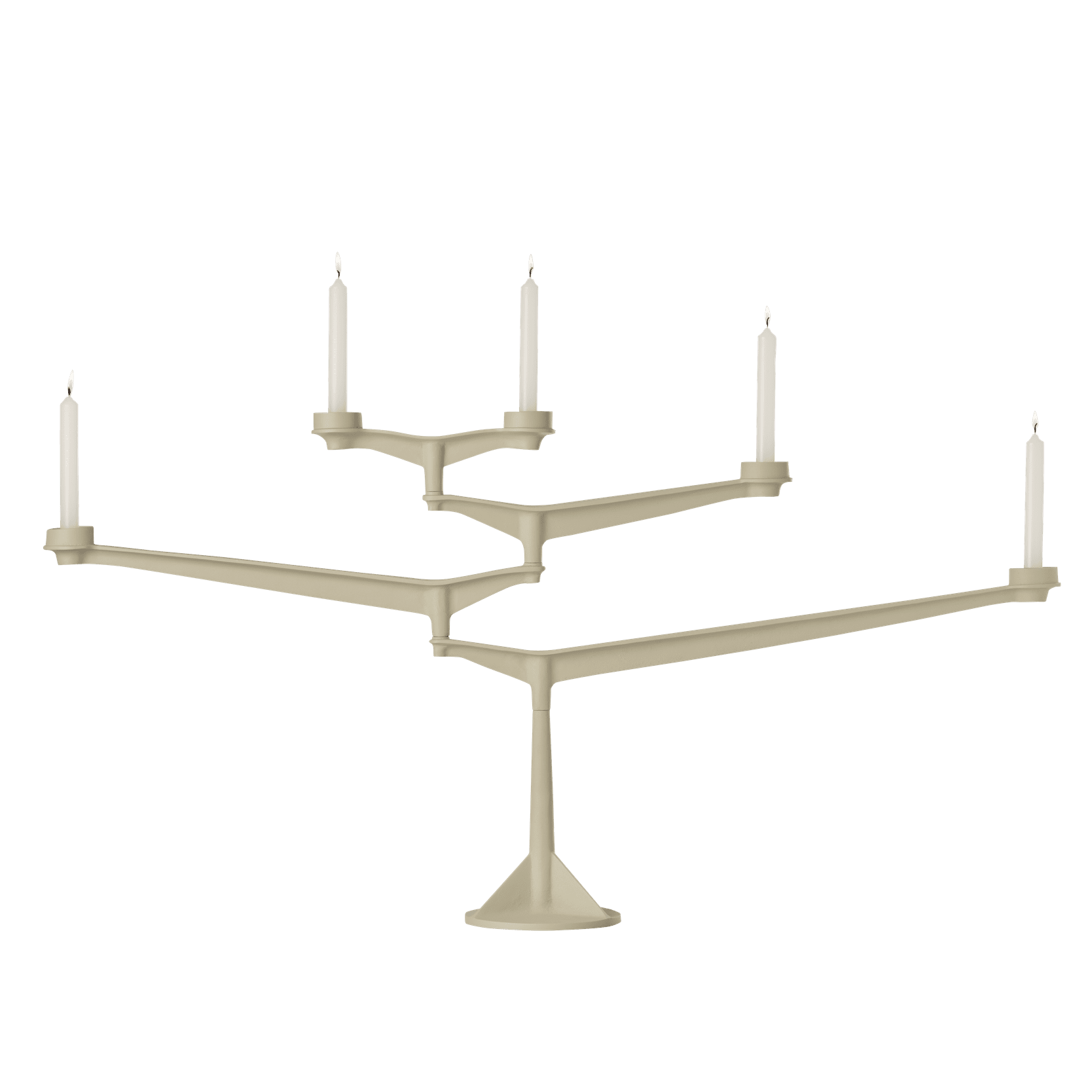 Kerzenhalter SPIN cremefarben