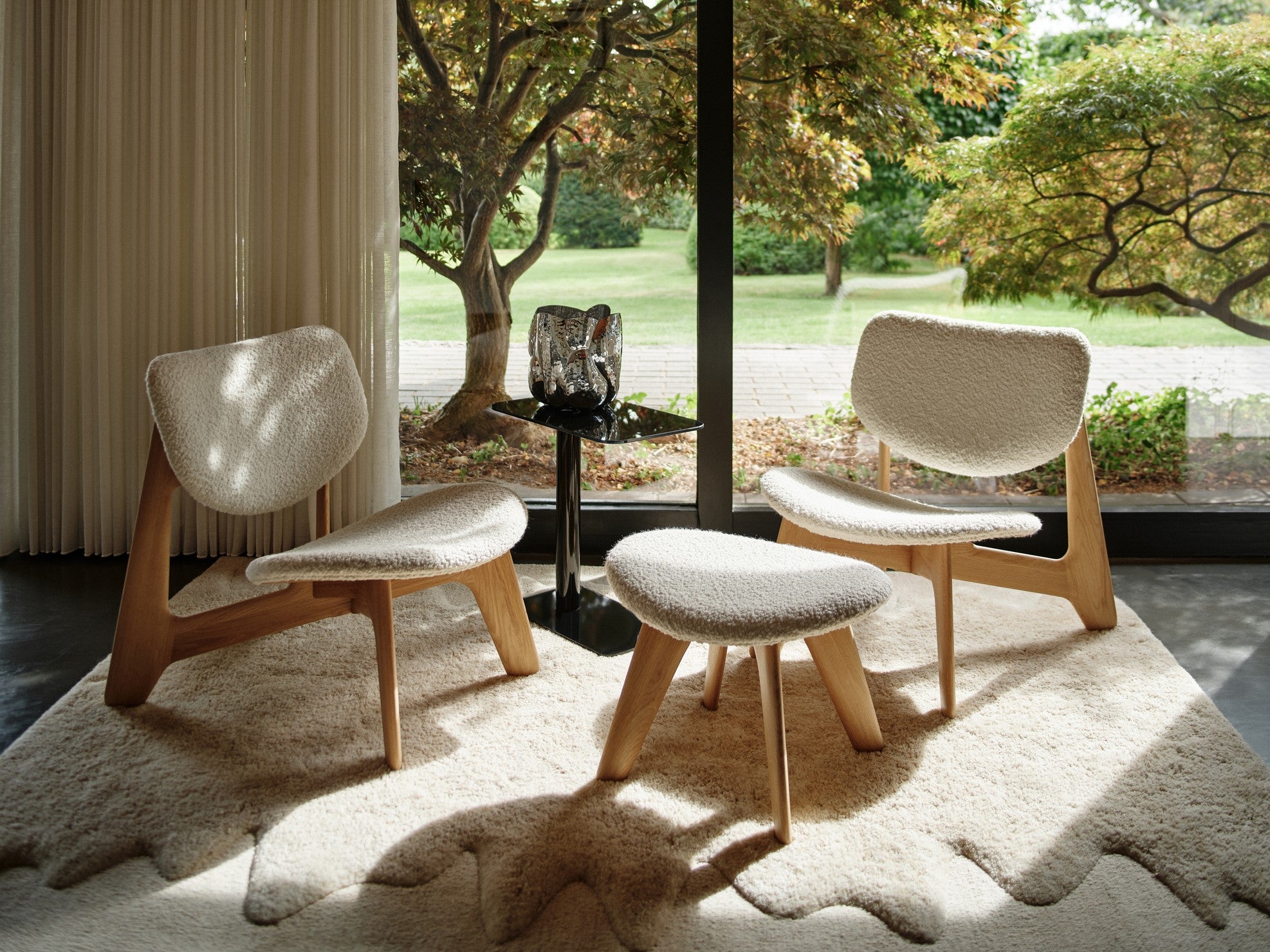 Teppich WOBBLE cremefarben