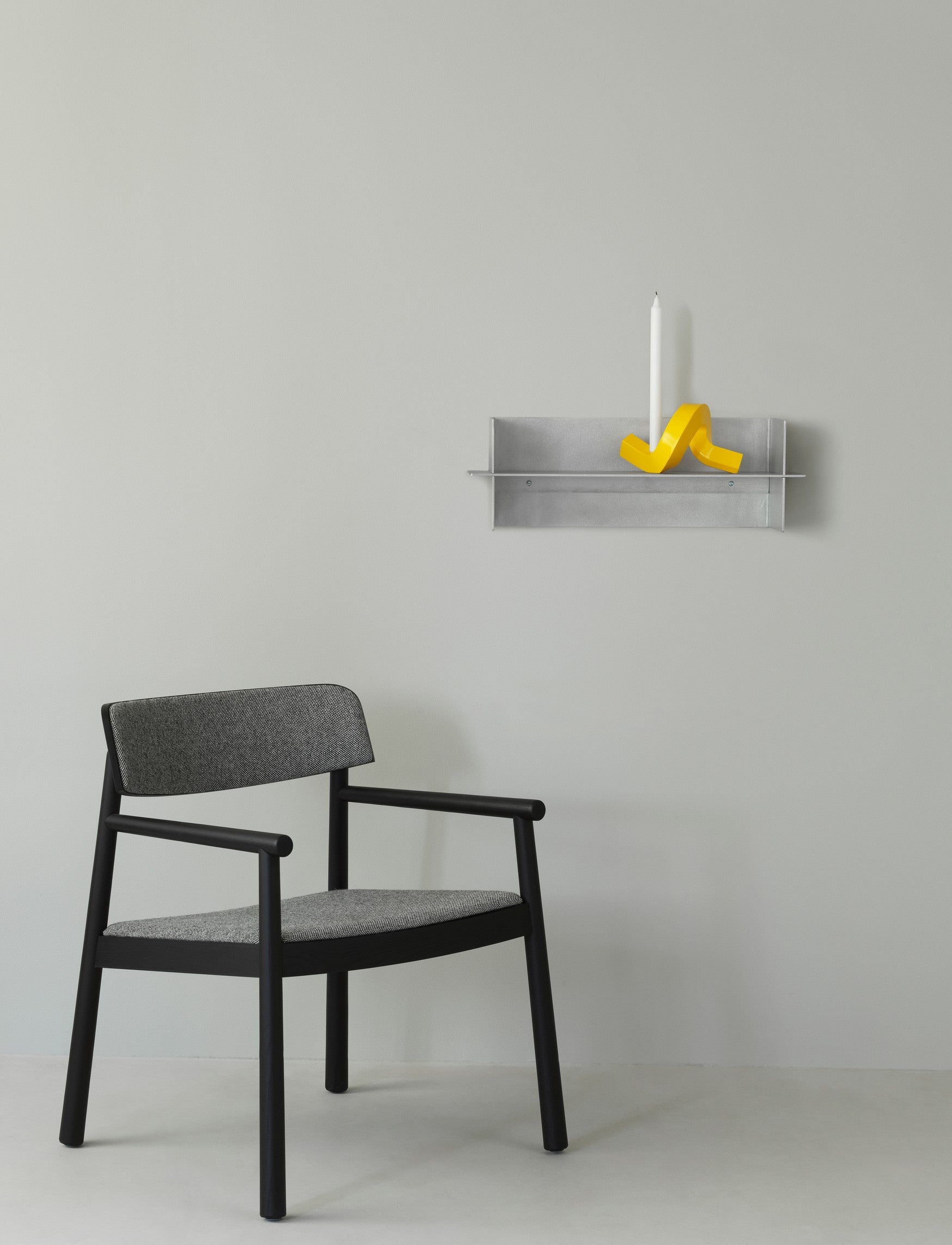 CROOKED ONE Candle Holder Yellow