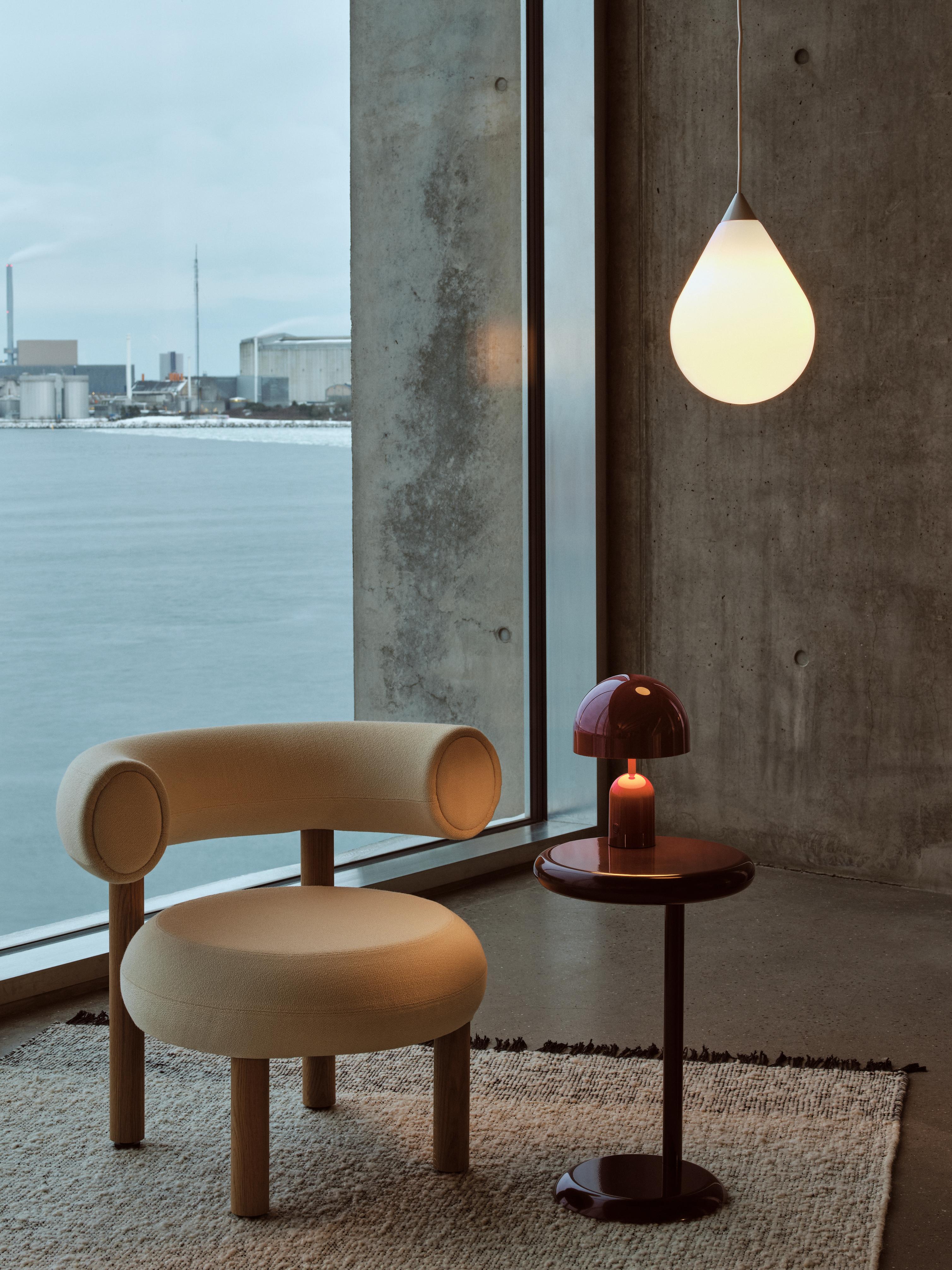 Lampa wisząca FLARE BEAD opalowy klosz