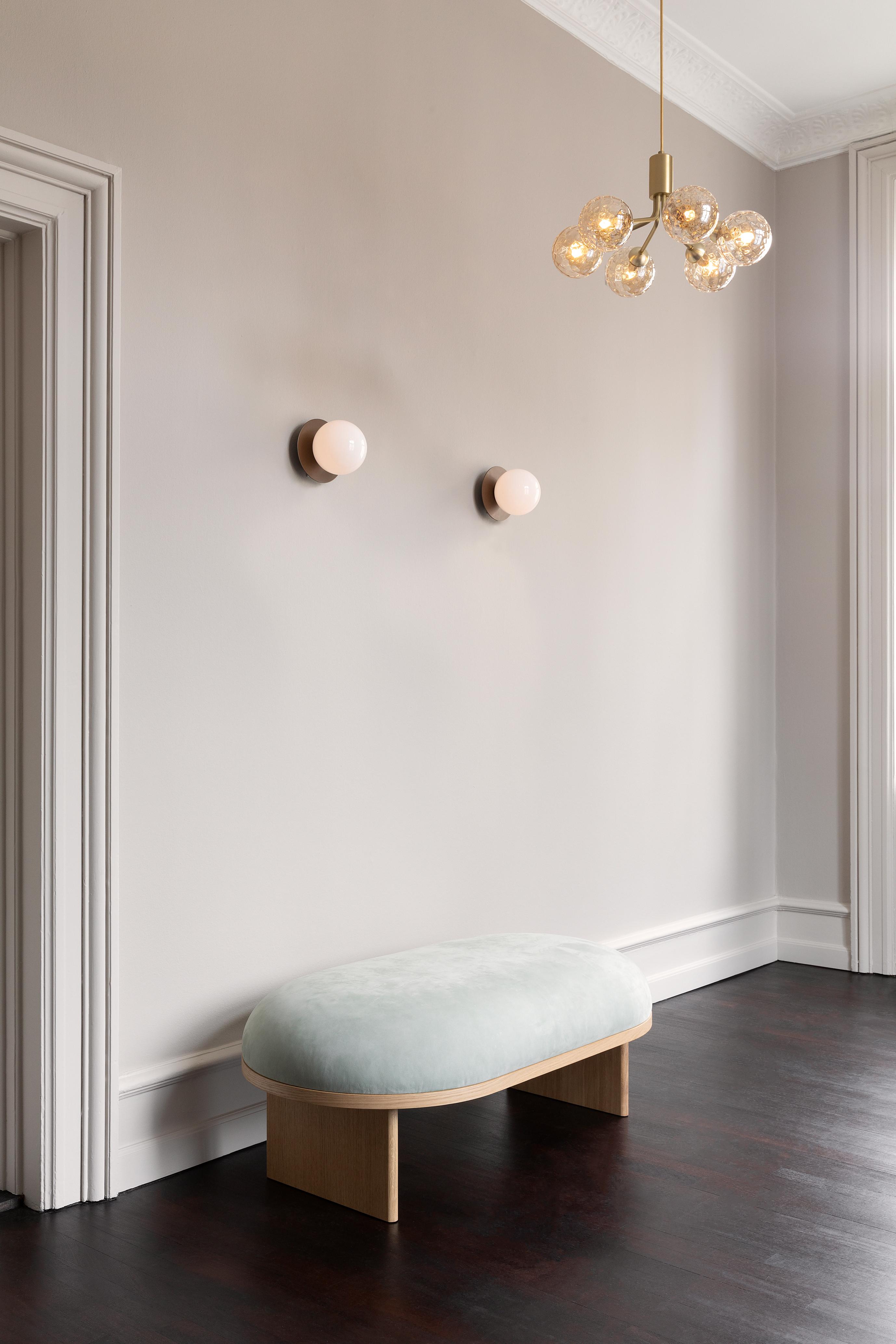 APIALES 6 Pendant Lamp in Brass with Gold Glass