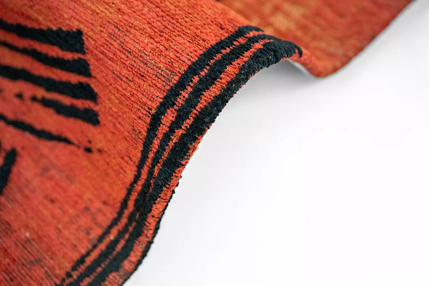 Teppich KANJI orange mit Schwarz