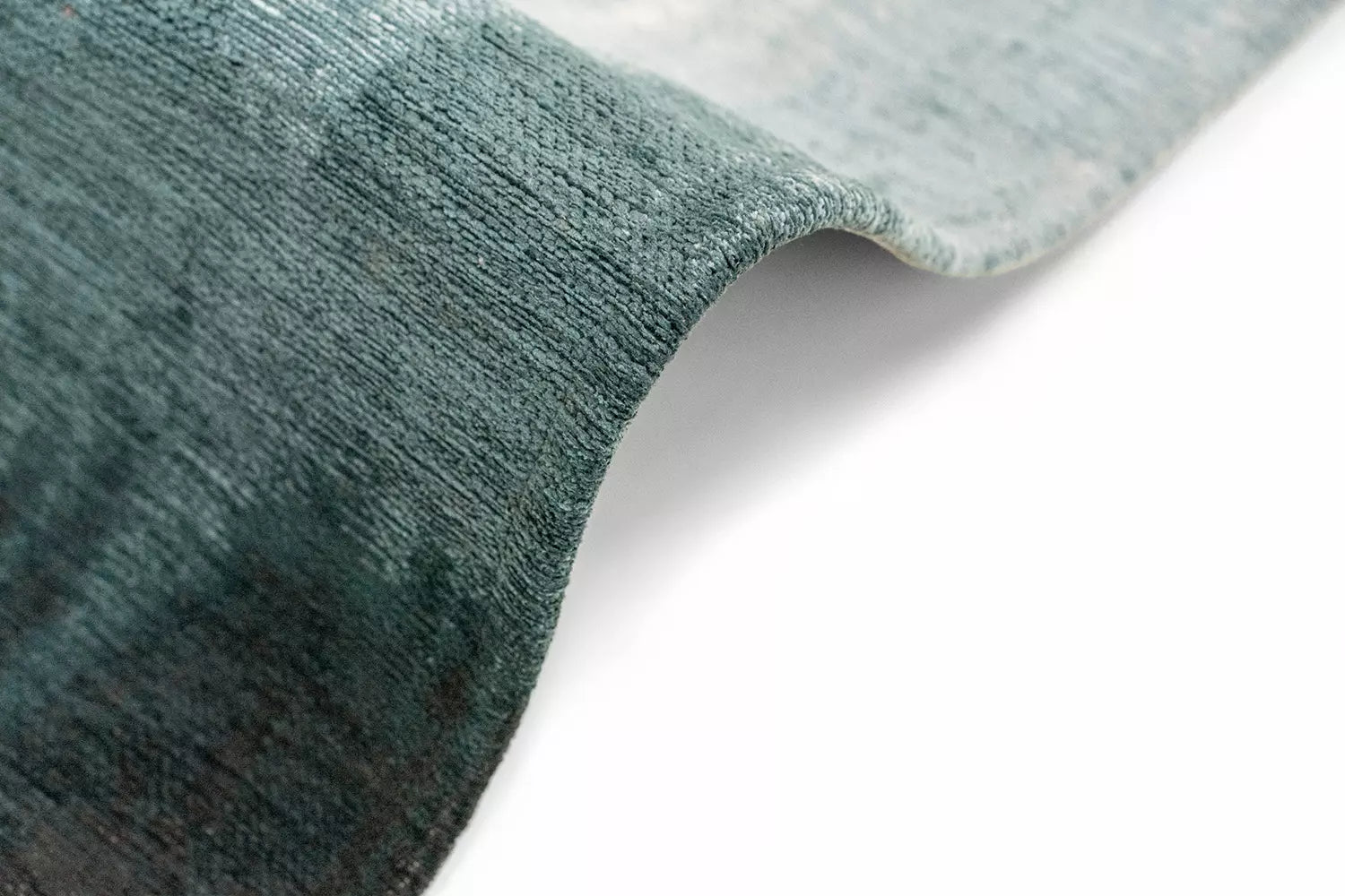 Teppich SENDAI blau mit Weiß