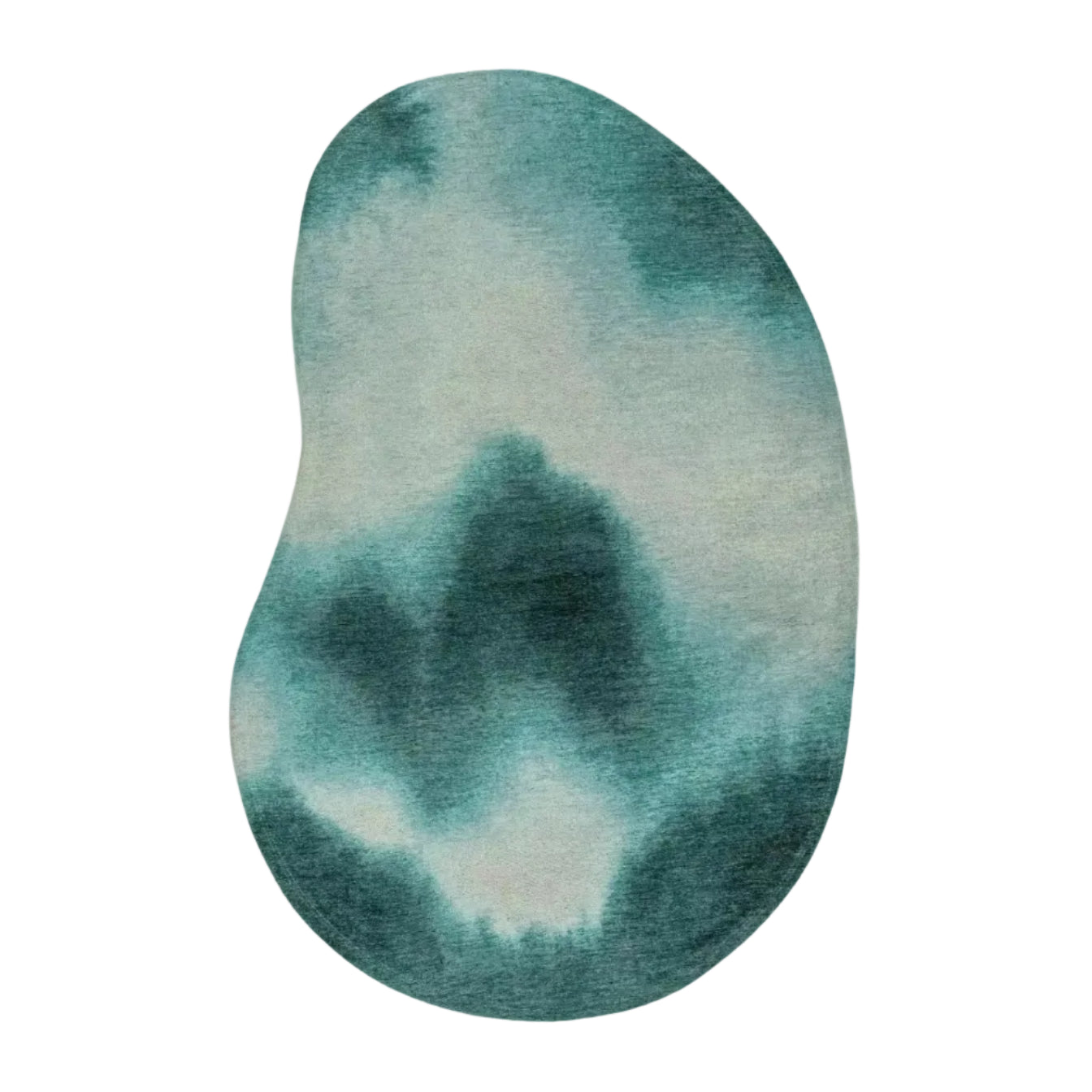 Dywan owalny AQUARELLE LEAF błękitny z szarym – Louis de Poortere