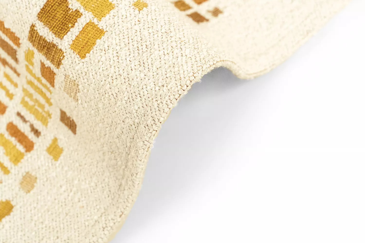 CUBIK Beige Rug with Orange and Yellow