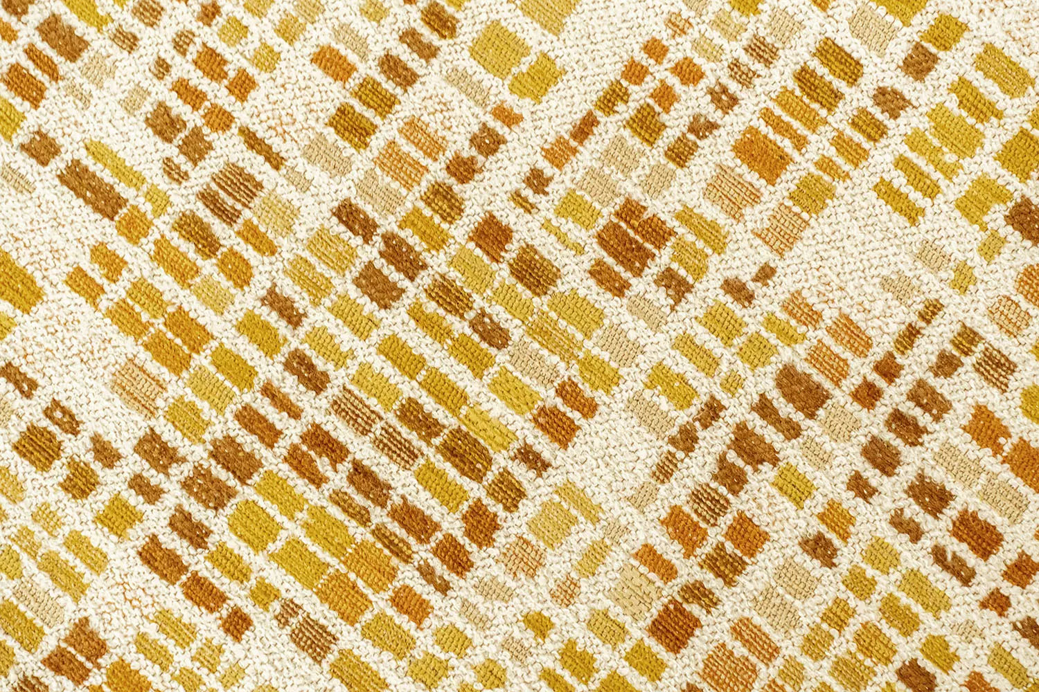 CUBIK Beige Rug with Orange and Yellow