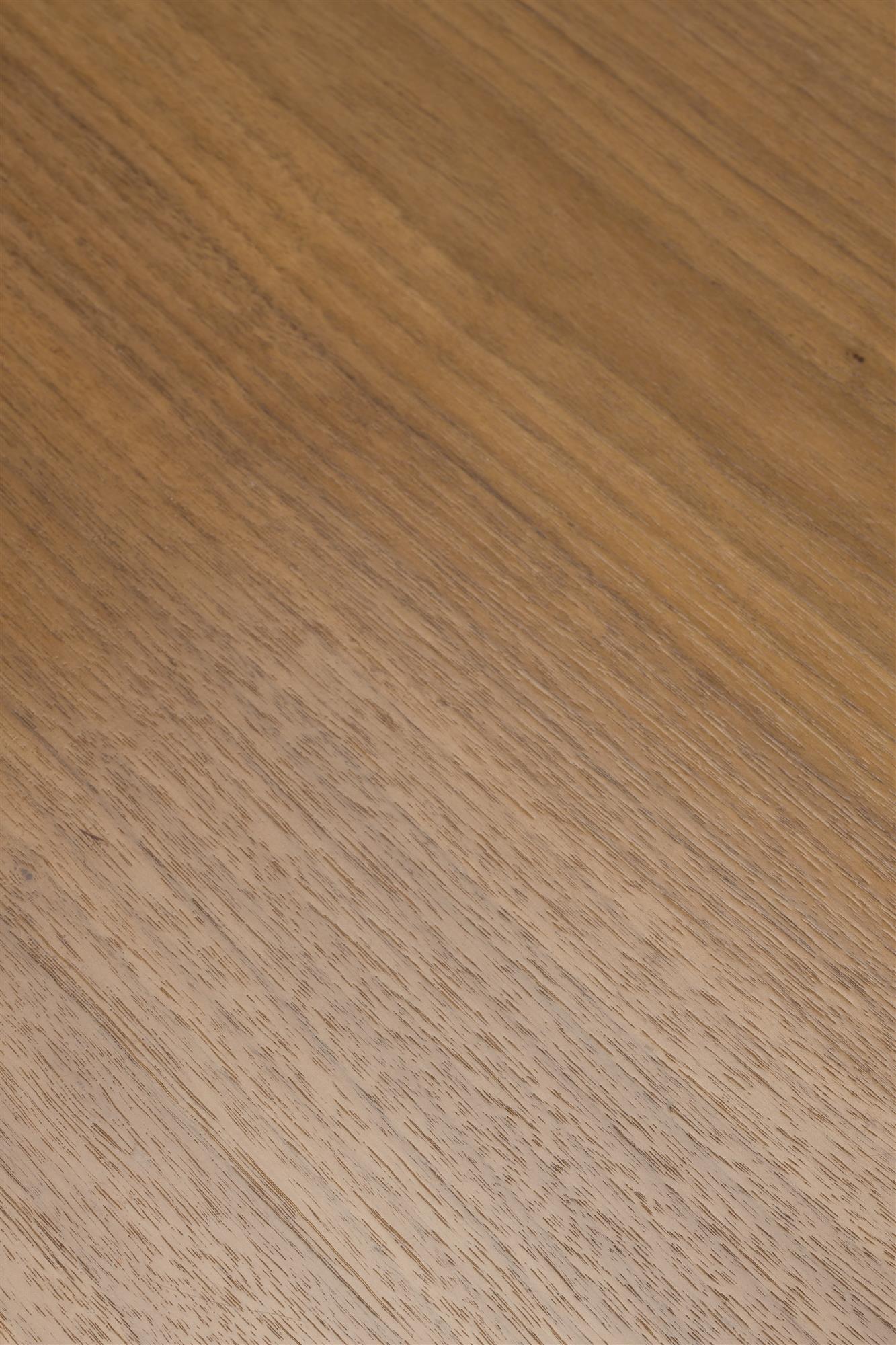 Ovaler Tisch CHASE ORGANIC braun mit schwarzem Fuß