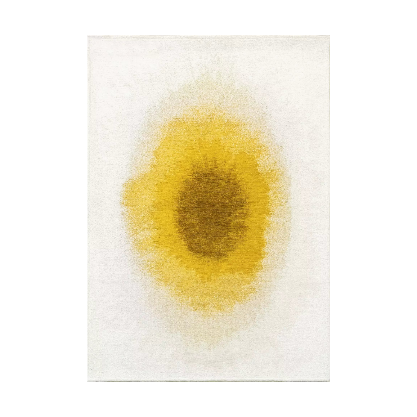 DROP rug white with yellow