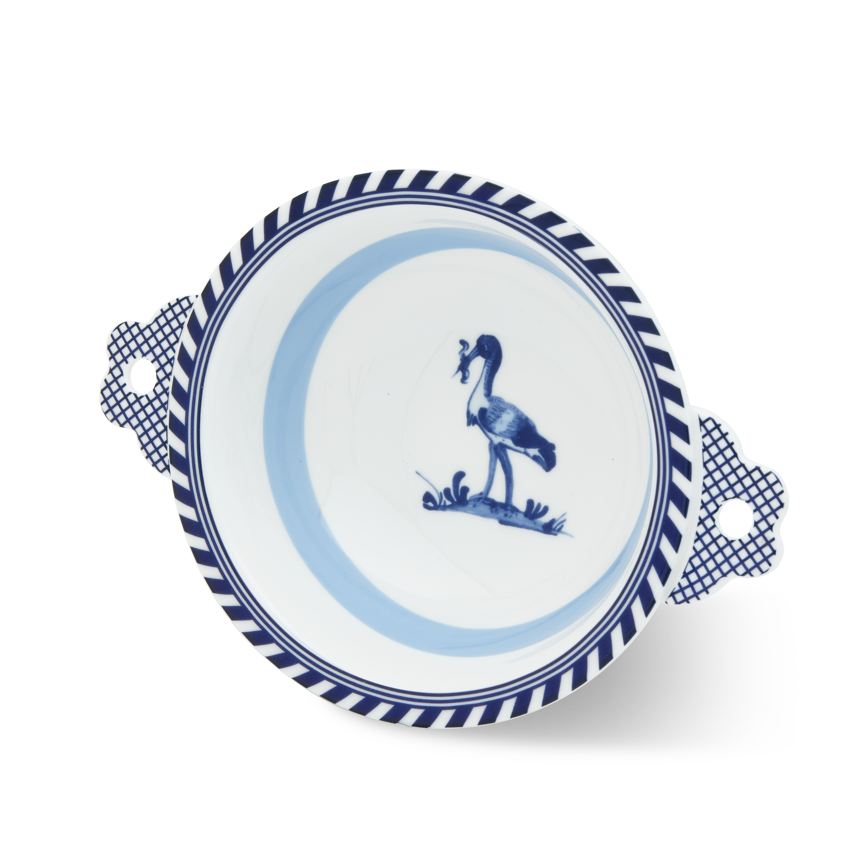 Miska BIRD weiß mit Blau