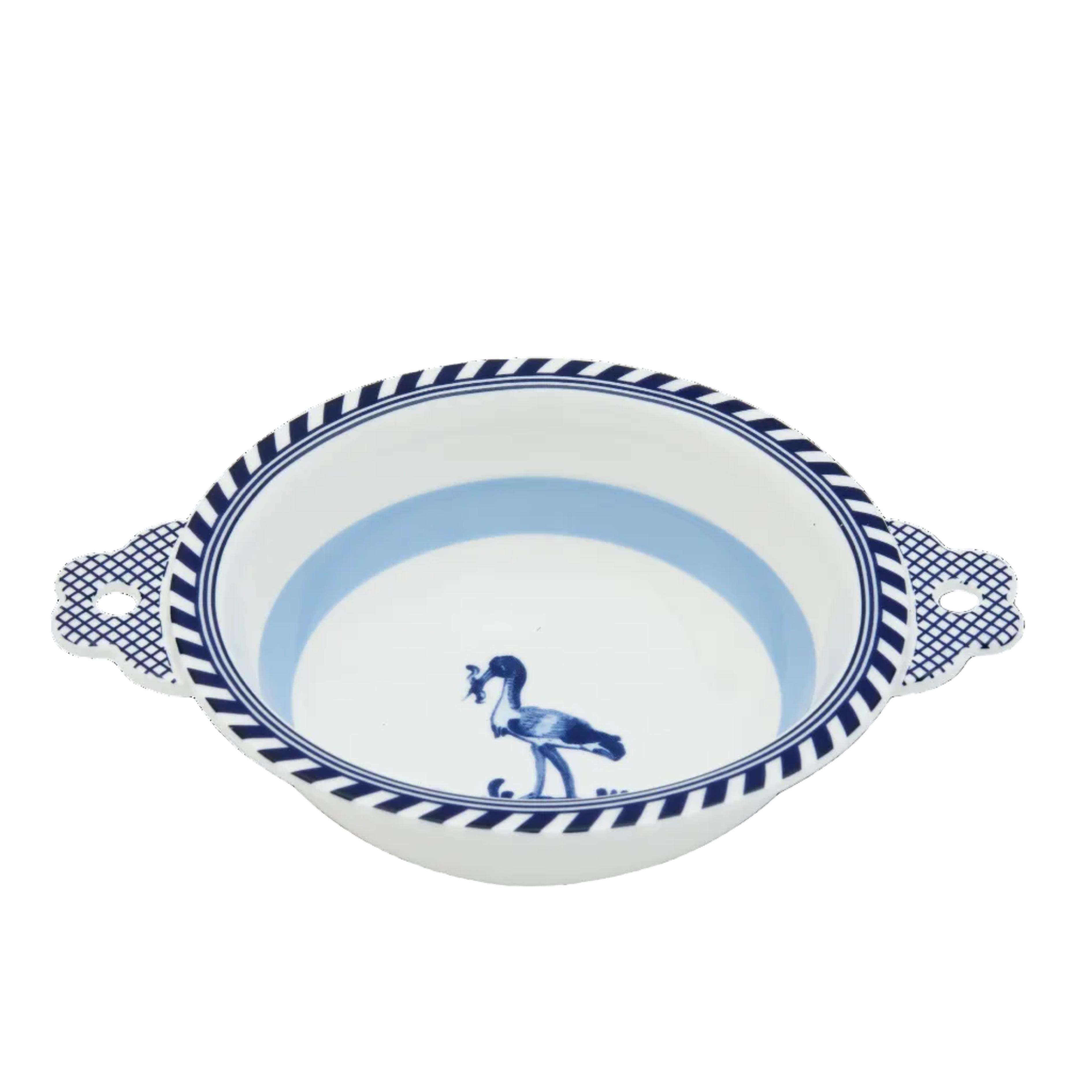 Miska BIRD weiß mit Blau