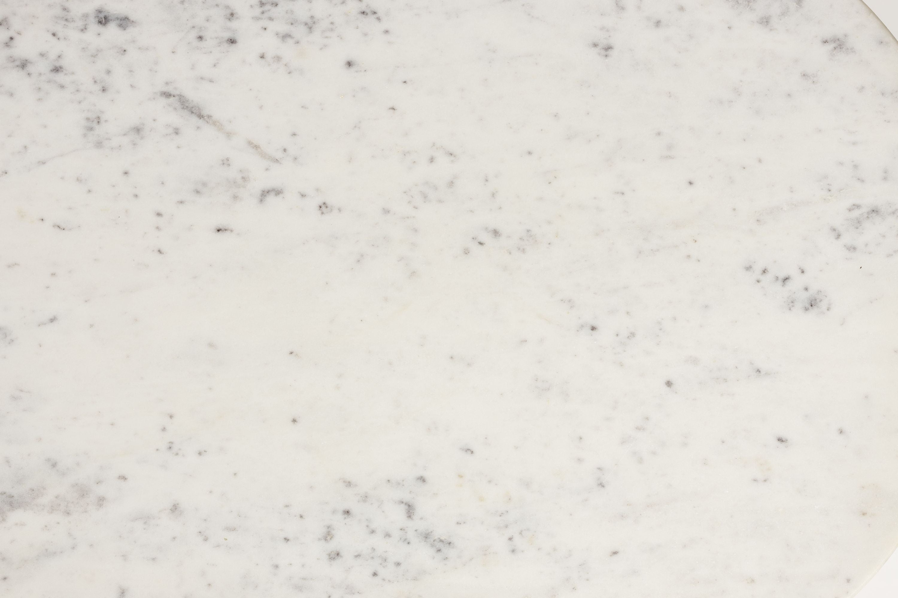 Seitentisch Tanda White Marmor mit einer hölzernen Basis