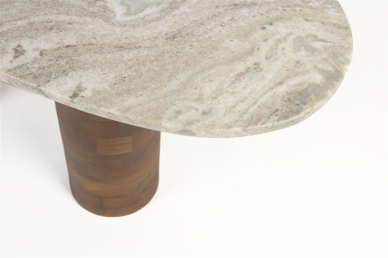 Round coffee table KOUK mango wood