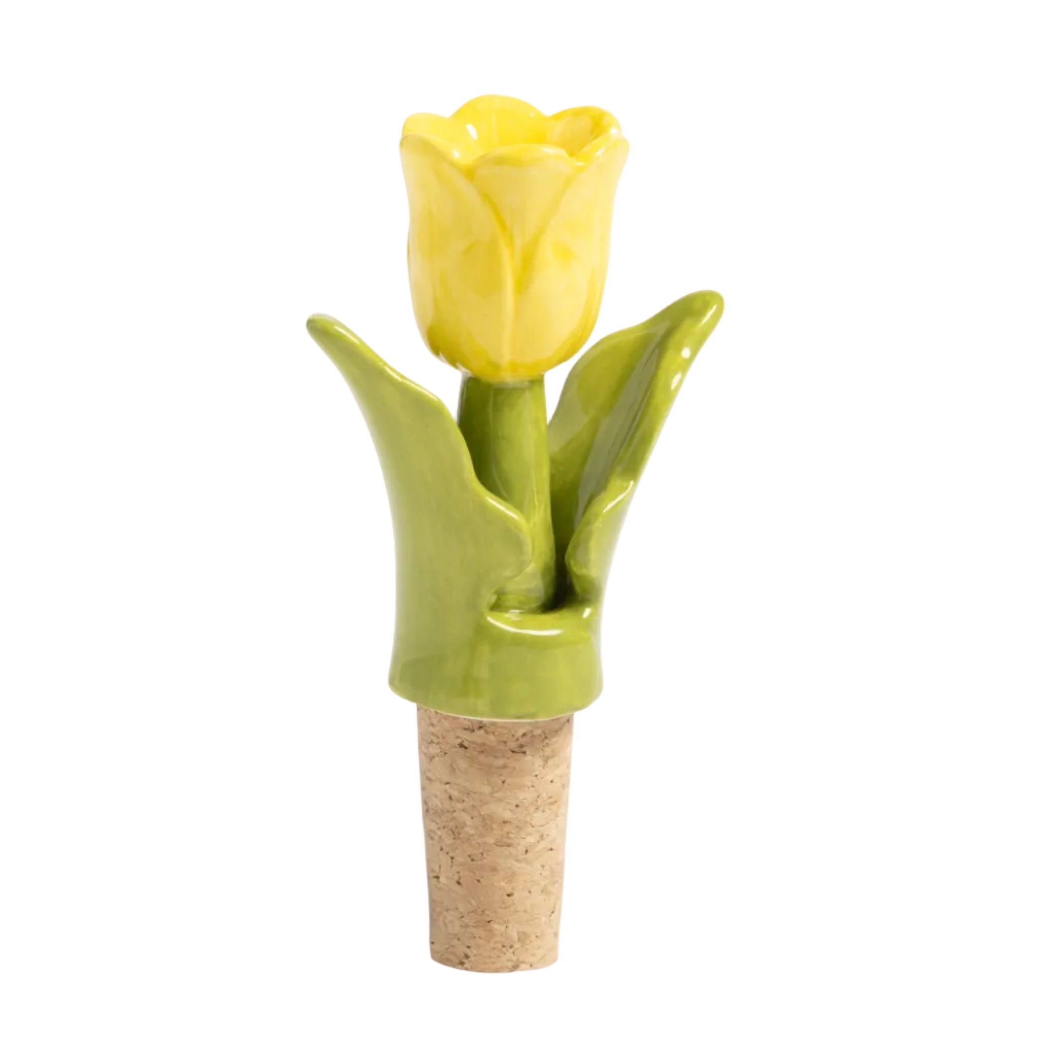 Korken für Flaschen TULIP grün mit gelb