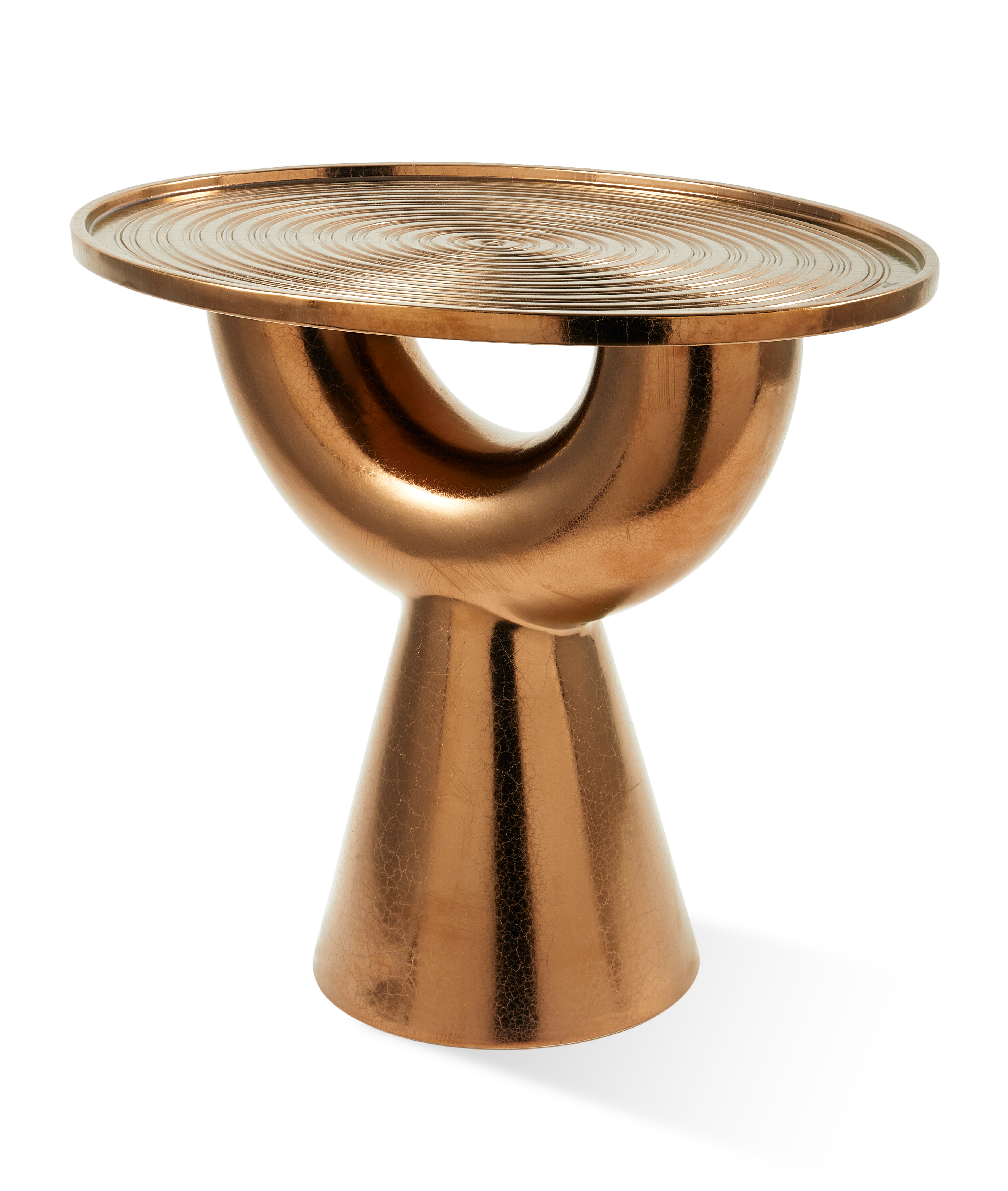 Beistelltisch ANISH kupferne Keramik