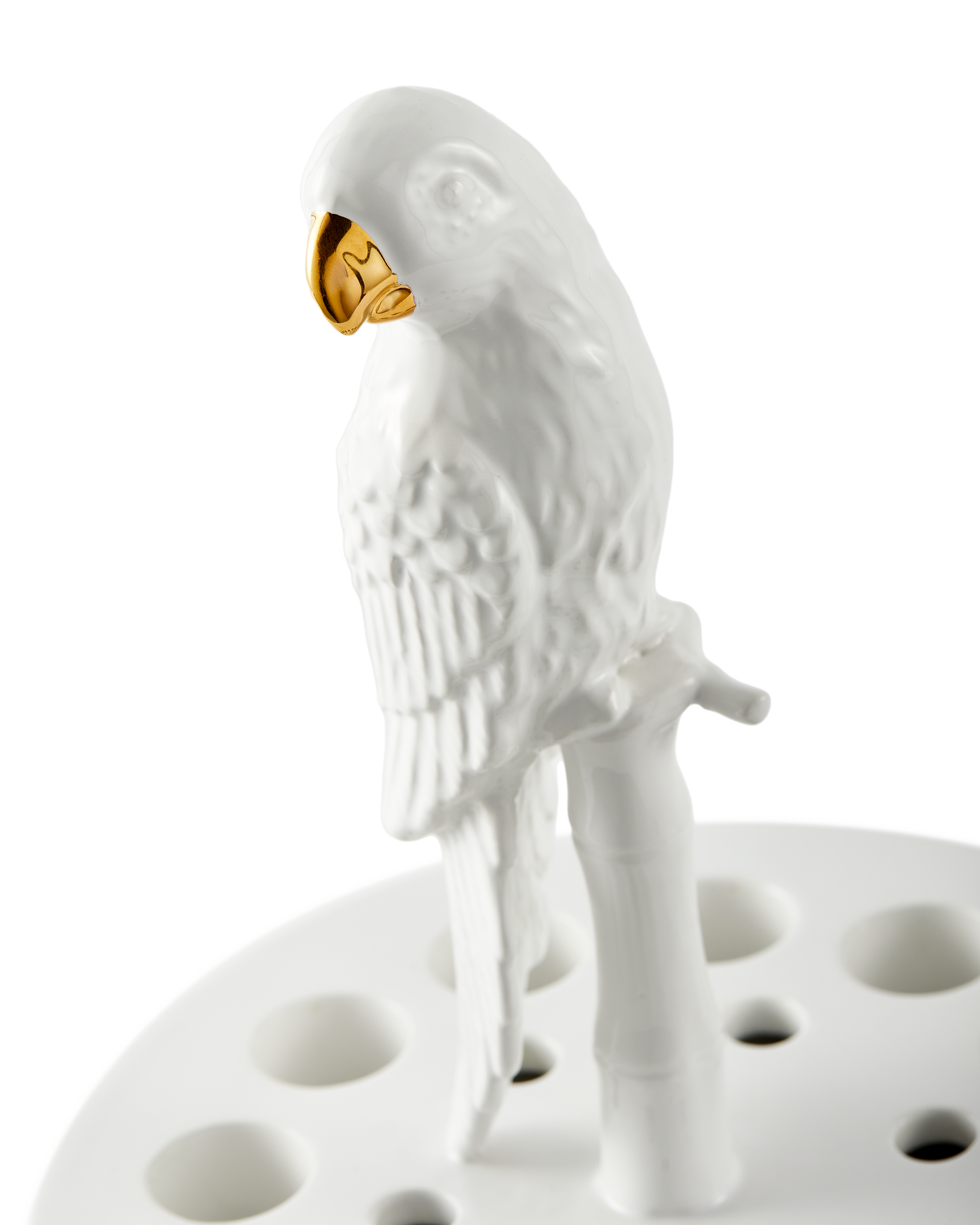 BIRD-WATCHING Vase white ceramic