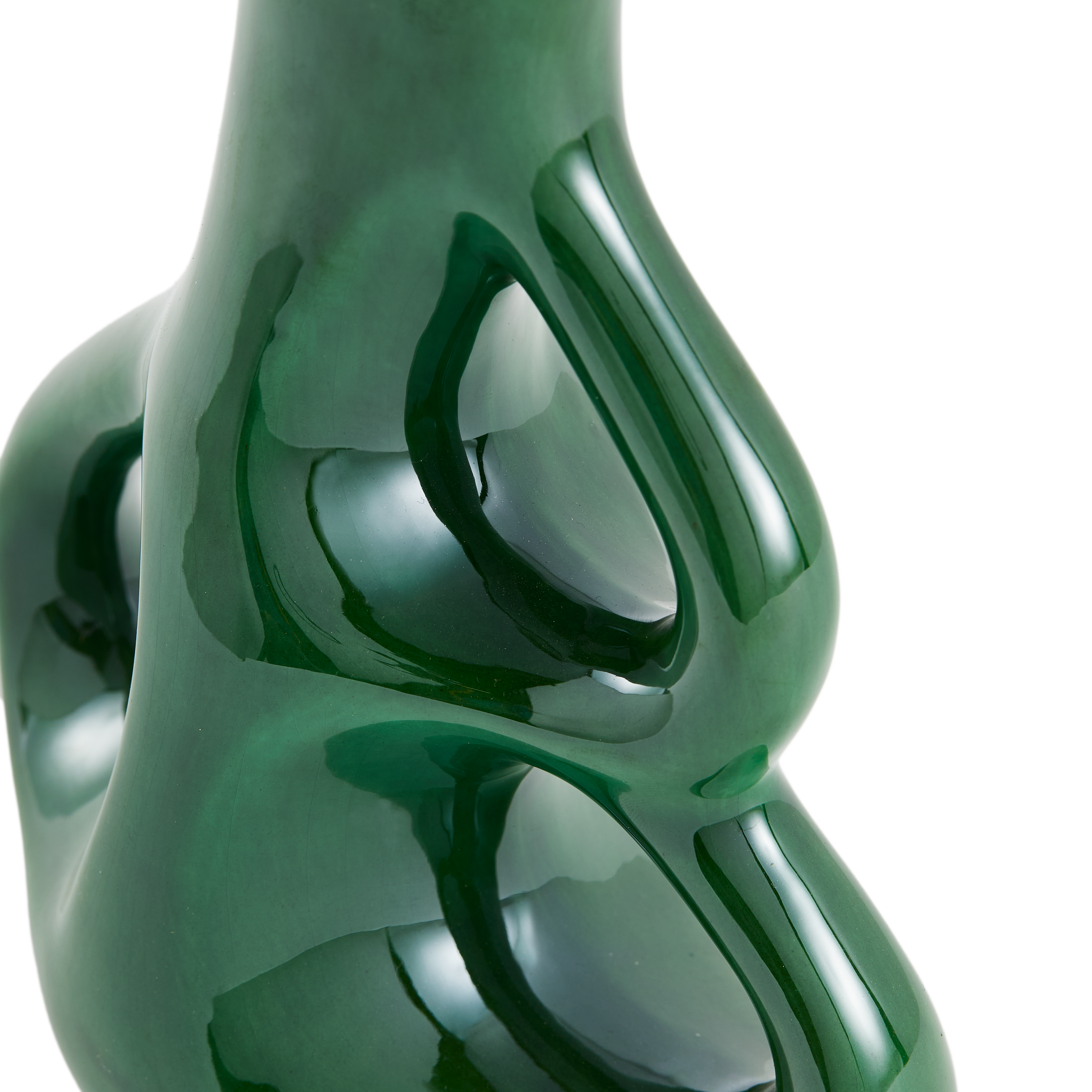 Vase THREE EARS dark green