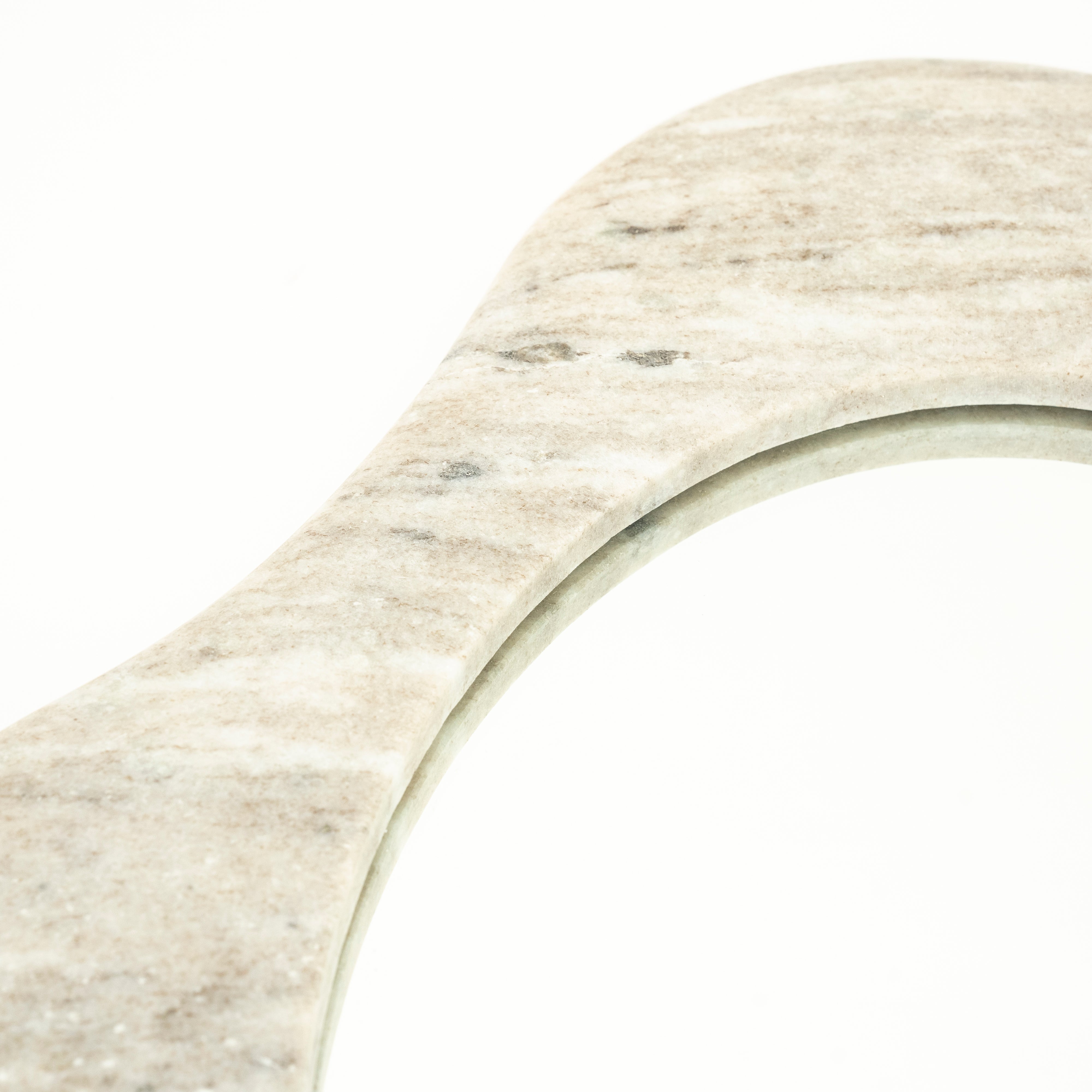 MUNA Wall Mirror Beige Marble