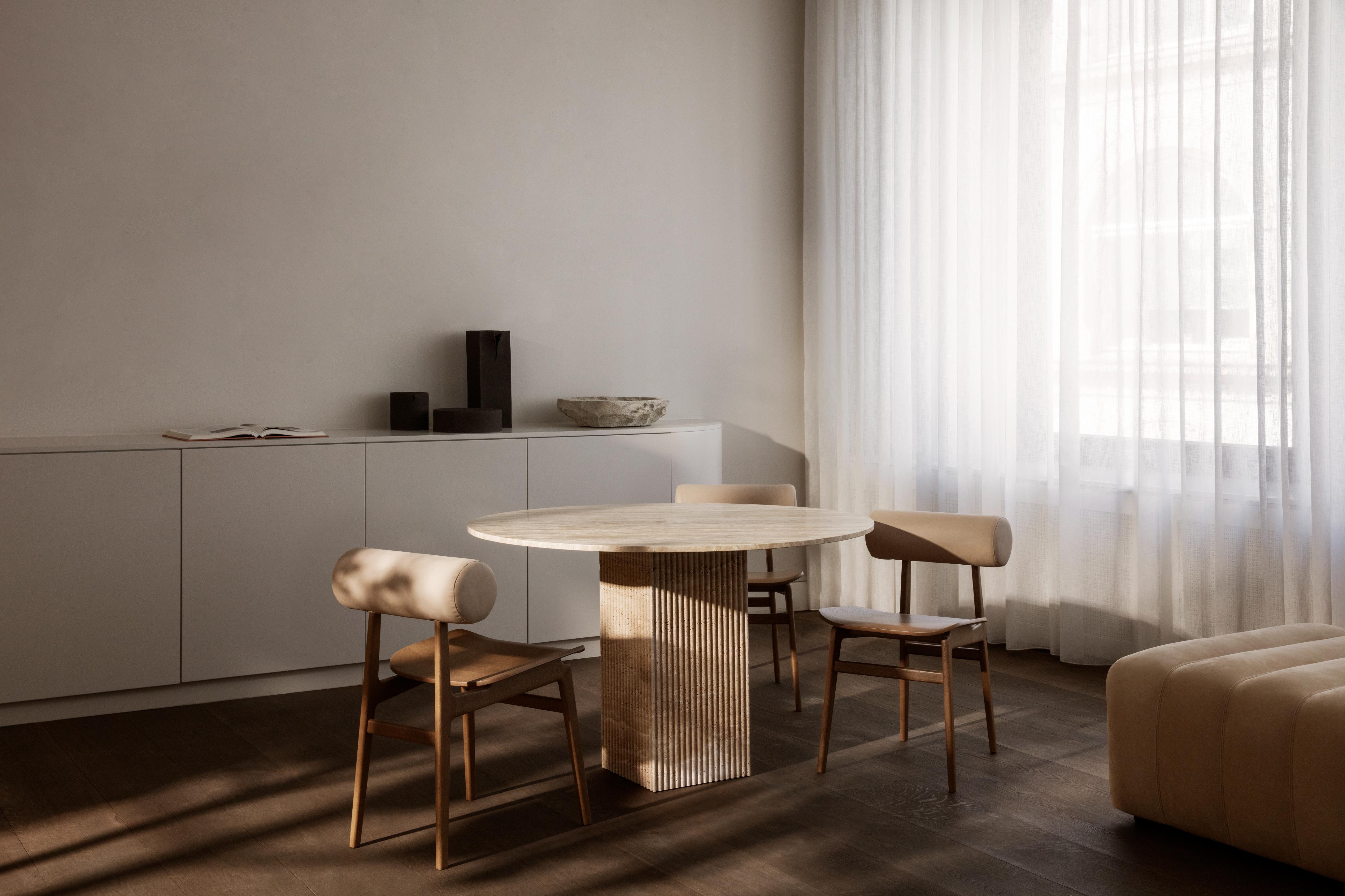 Runder Tisch SOHO Travertin