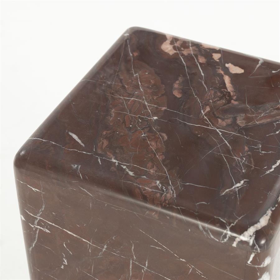 Beistelltisch DICE bordeaux Marmor