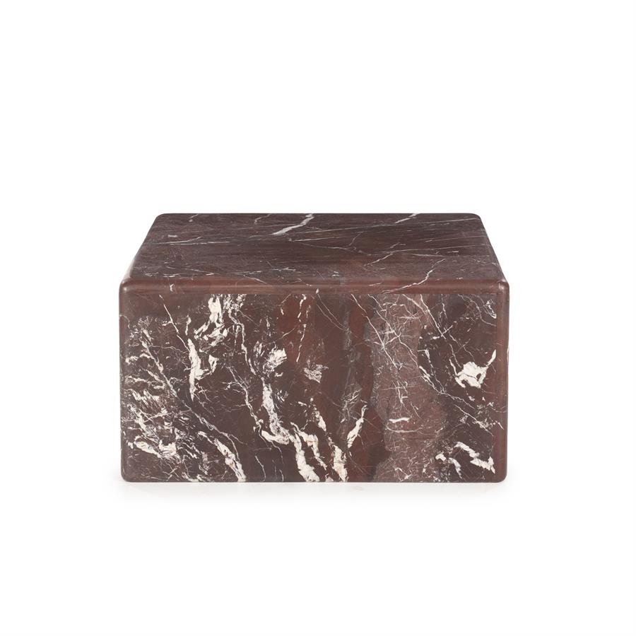 Couchtisch DICE bordeaux Marmor