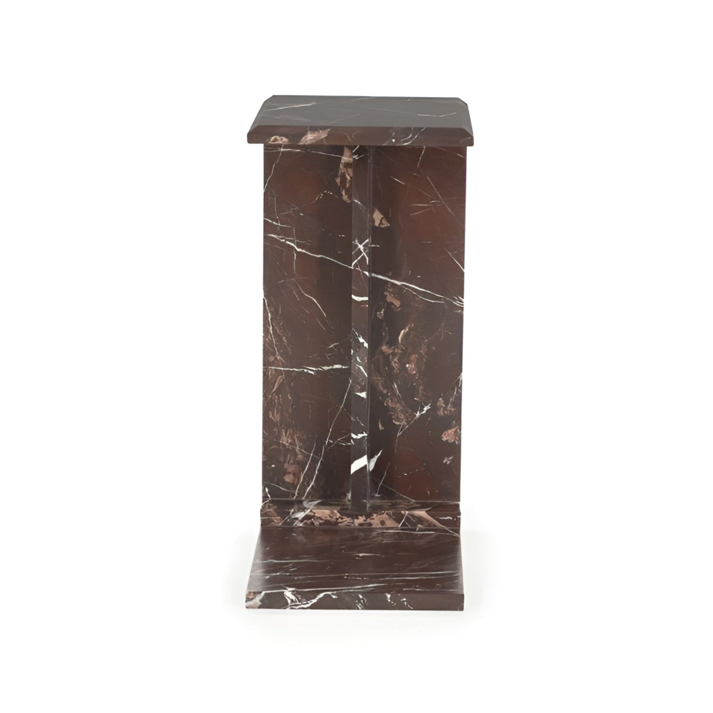 MIRAGE side table burgundy marble