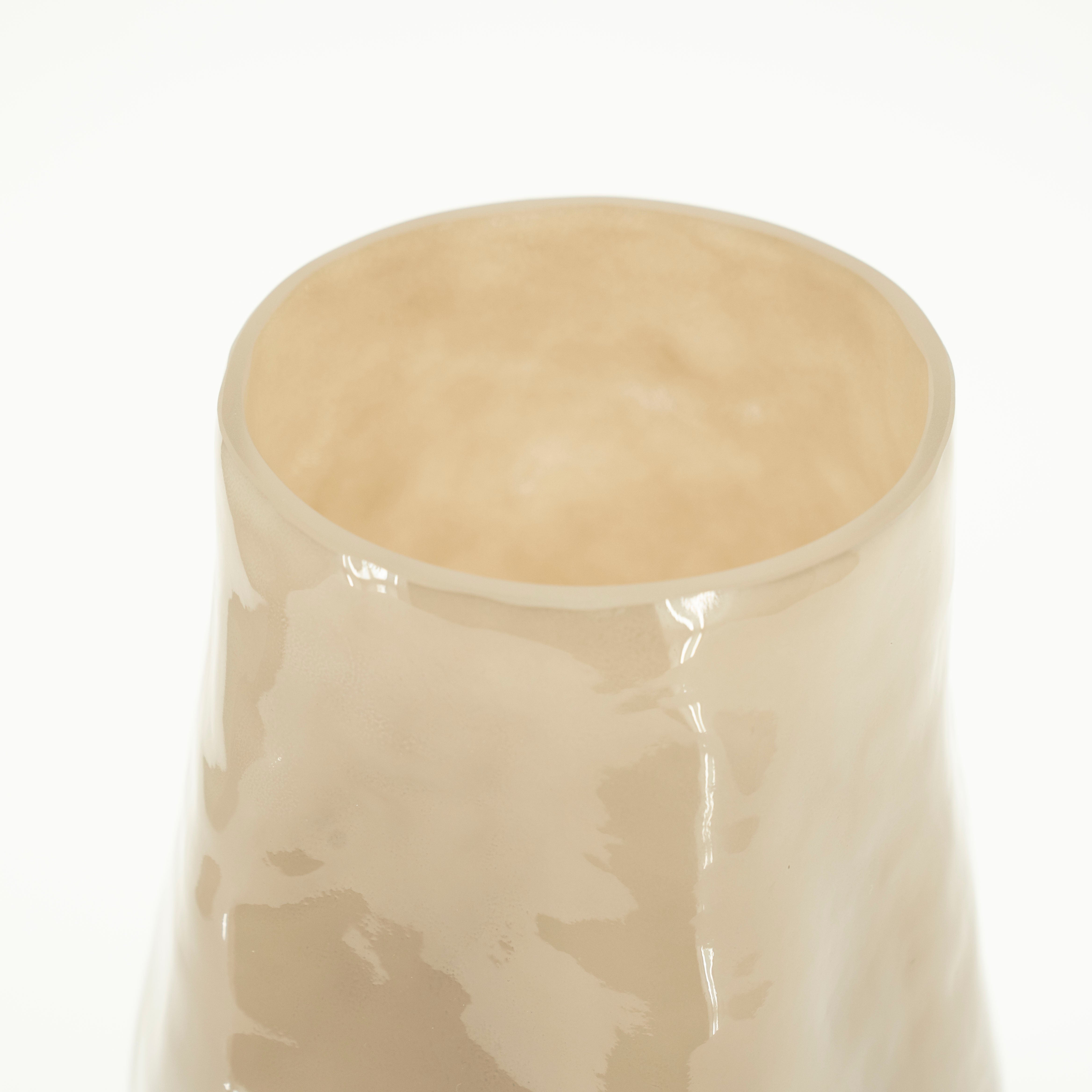 Glasvase BOYNA taupe