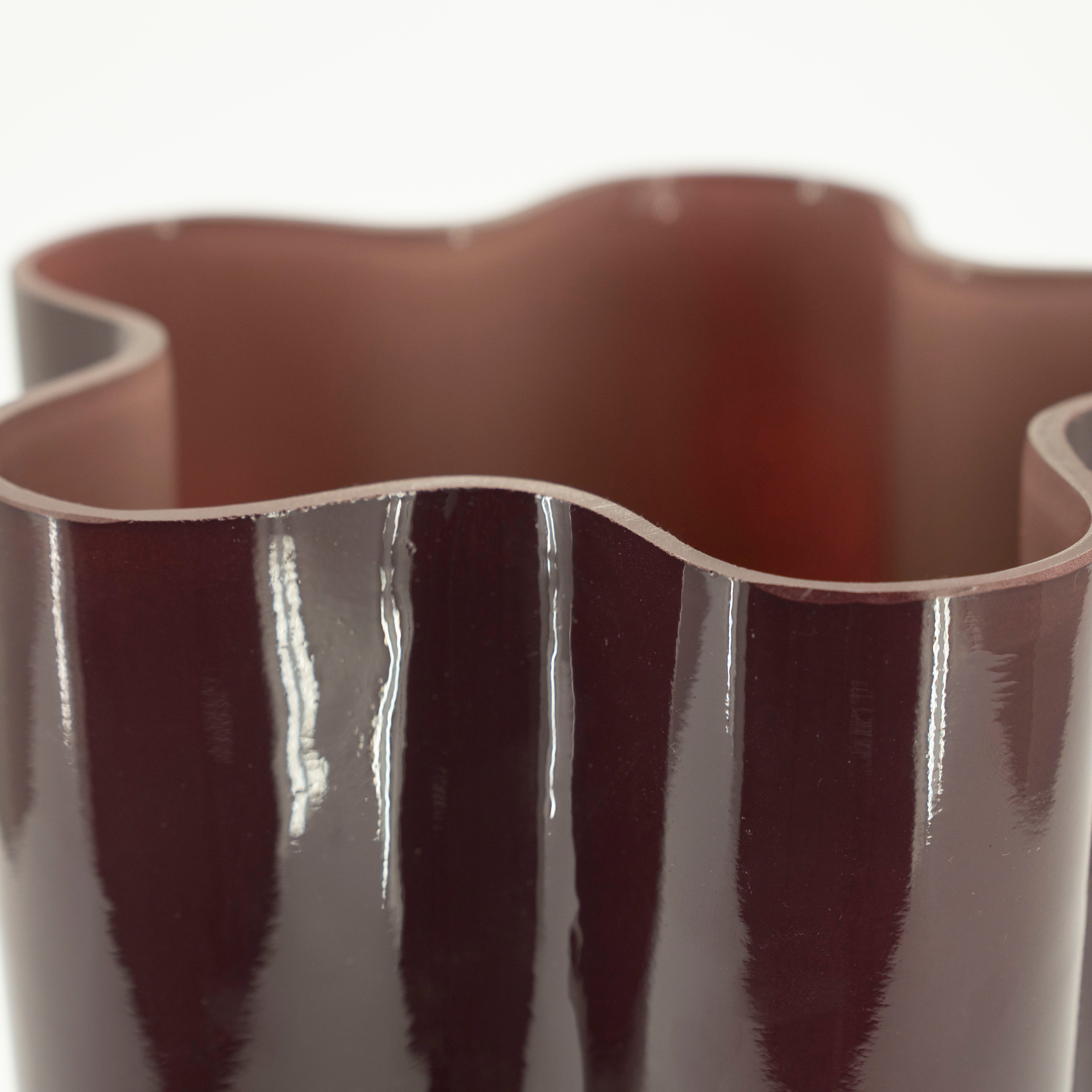 FLORI brown glass vase