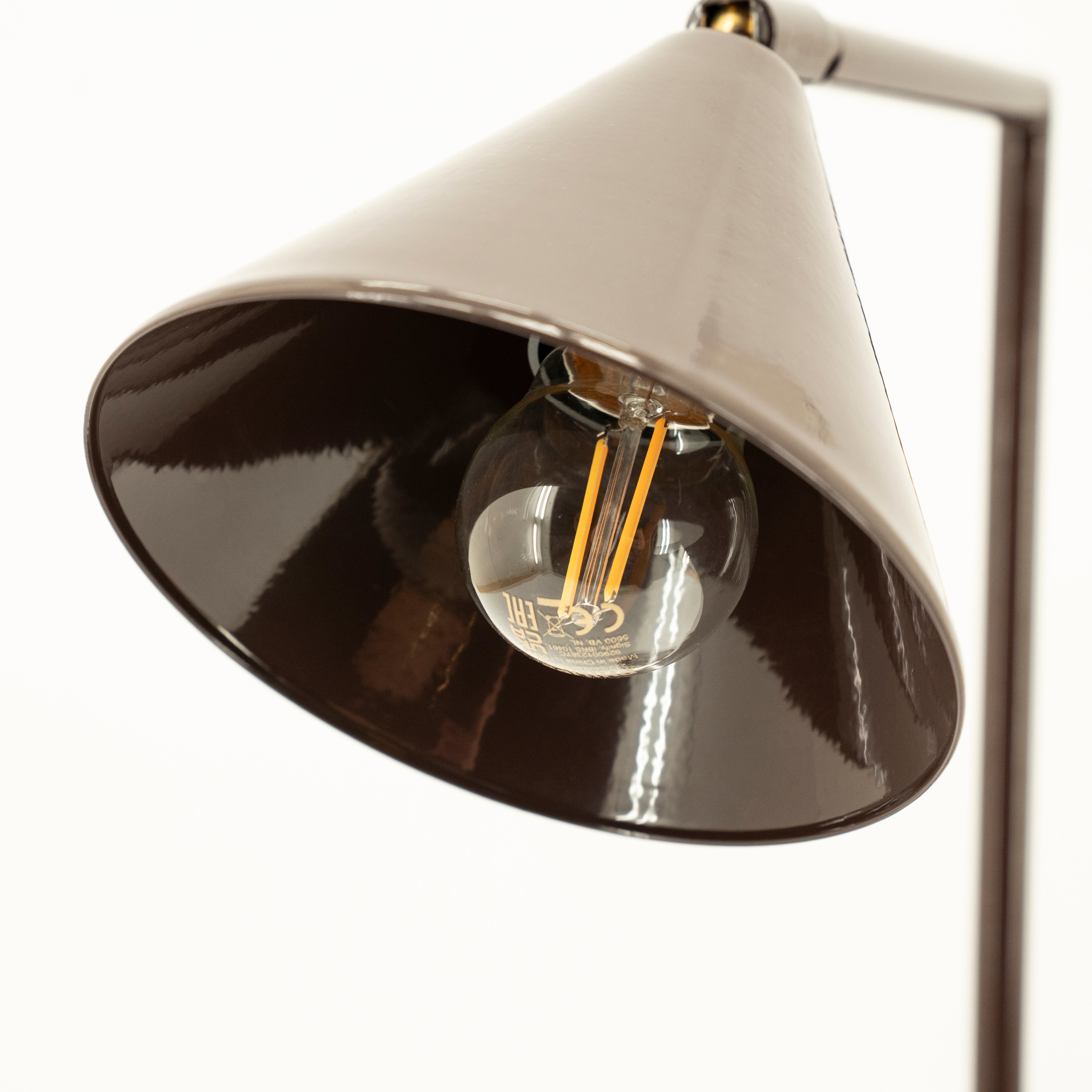 Tischlampe LUMINA brauner Marmor