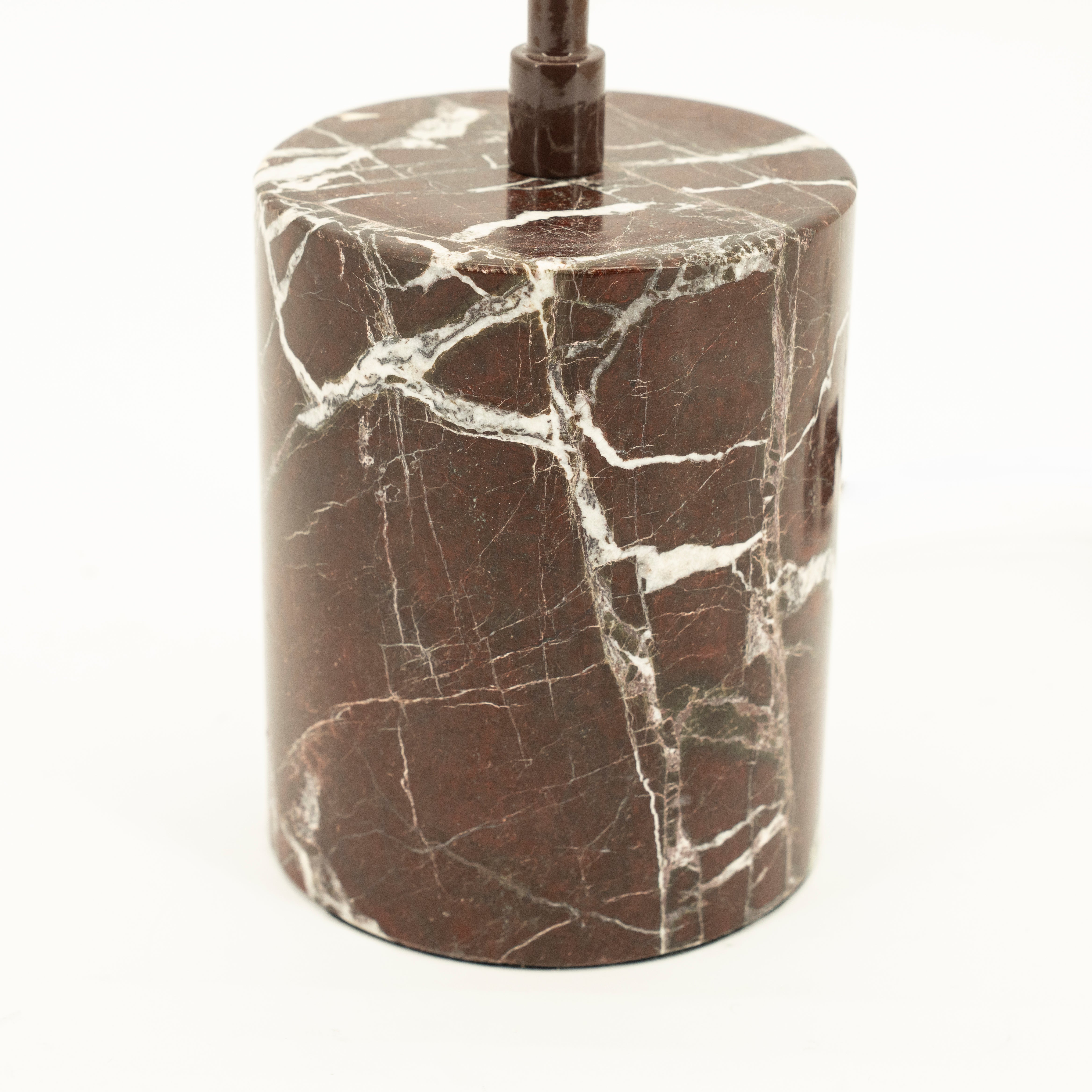 Tischlampe LUMINA brauner Marmor