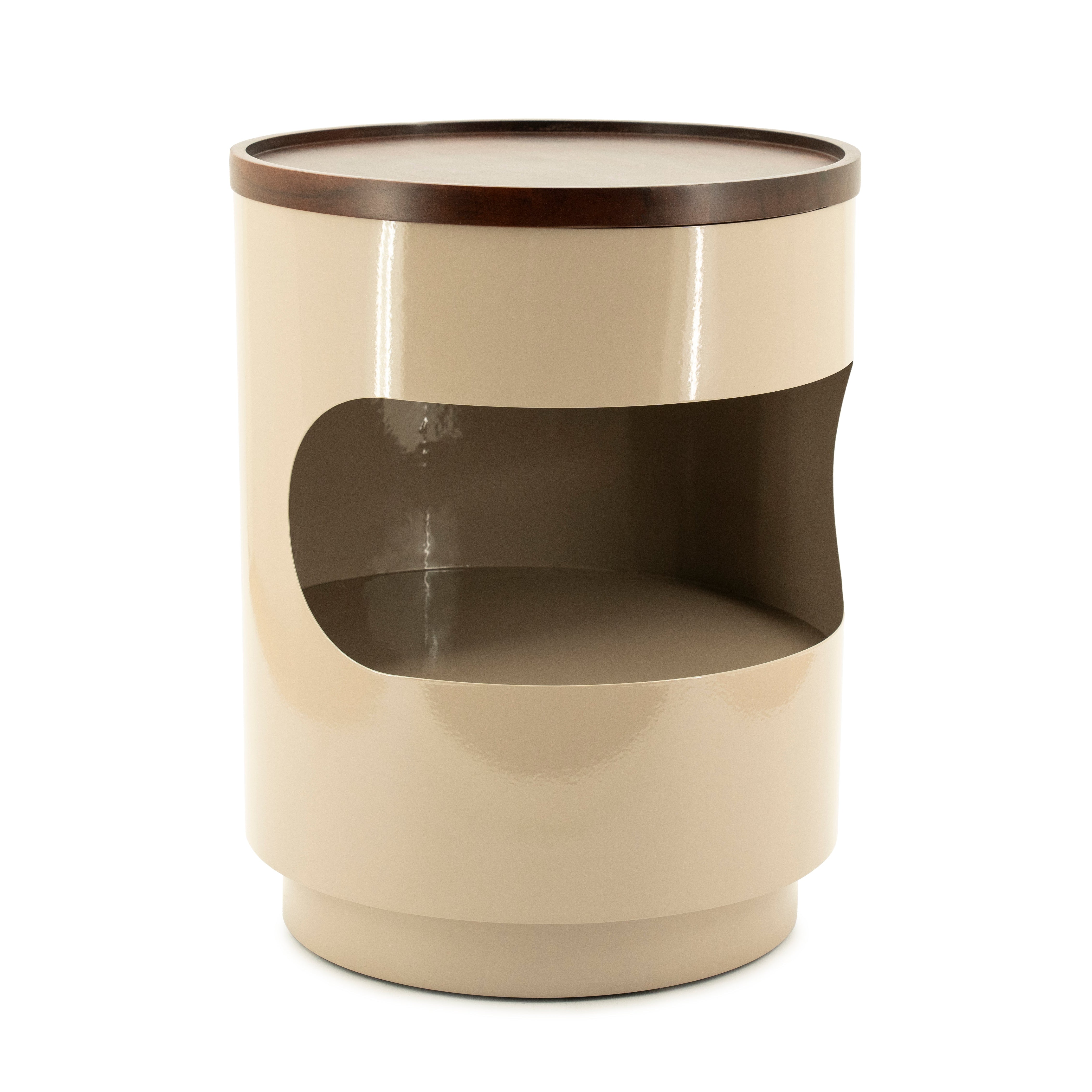 Beige side table TONDO