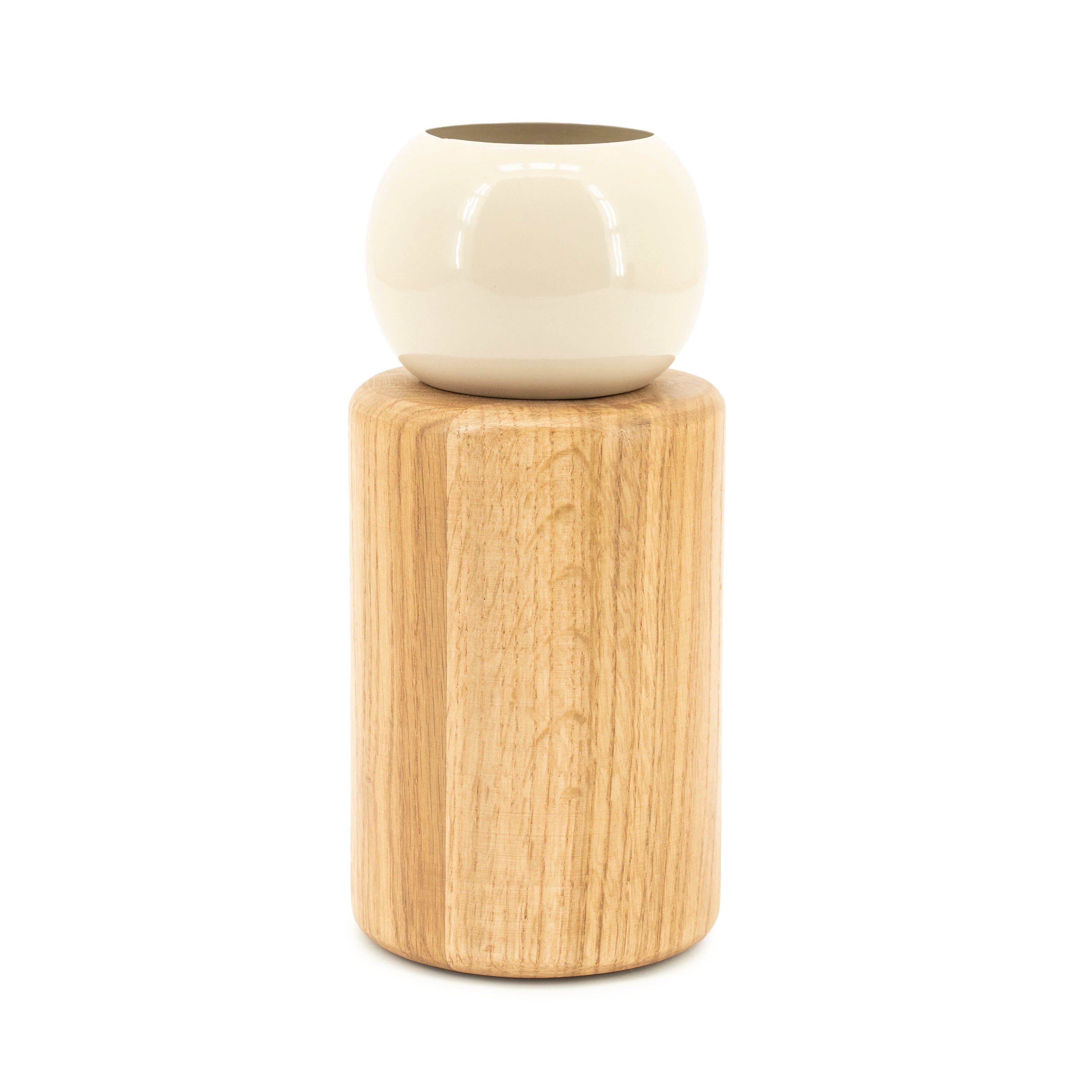 Vase BELLOA helles Akazienholz