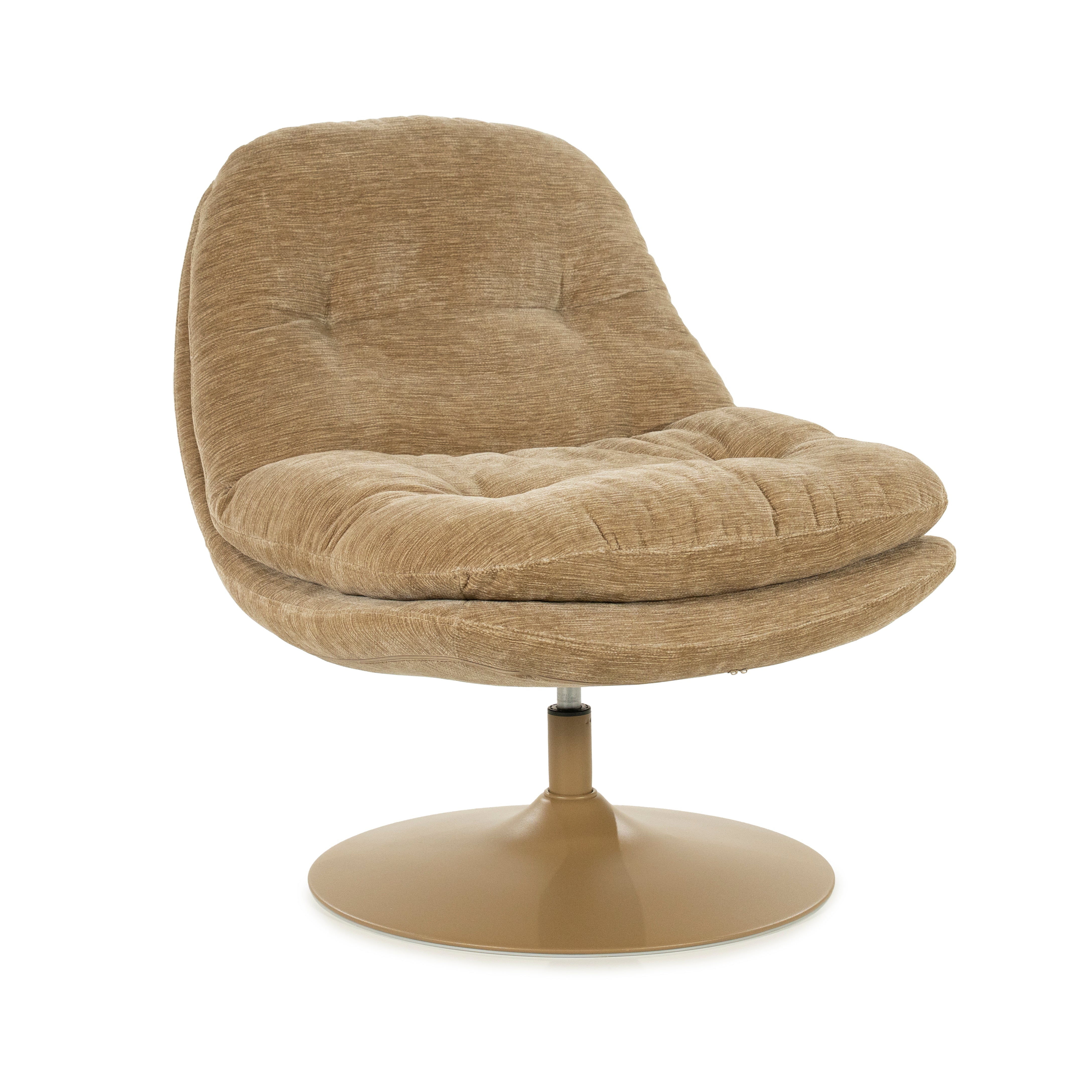 TROMBA beige swivel armchair