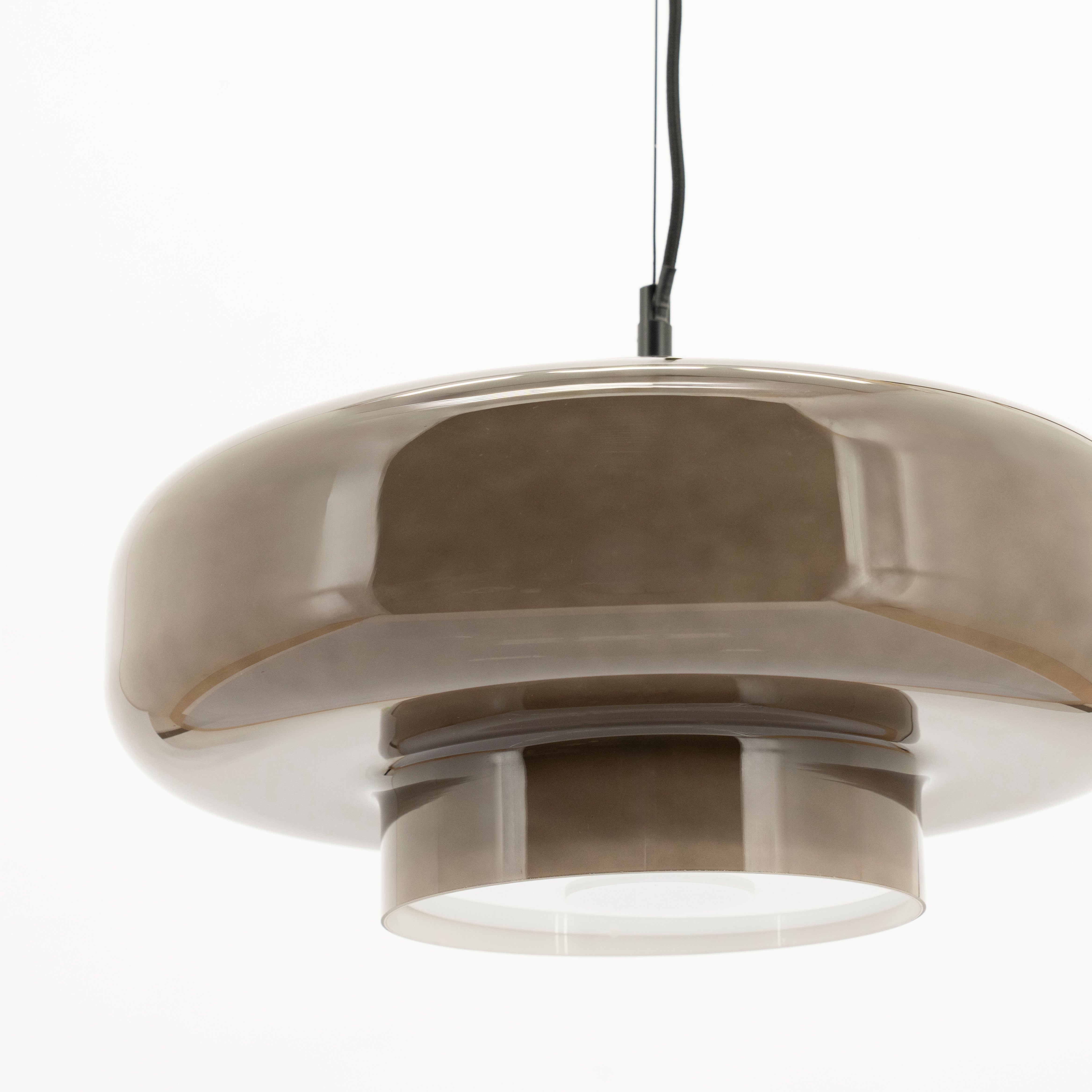 Pendelleuchte VETRO taupe