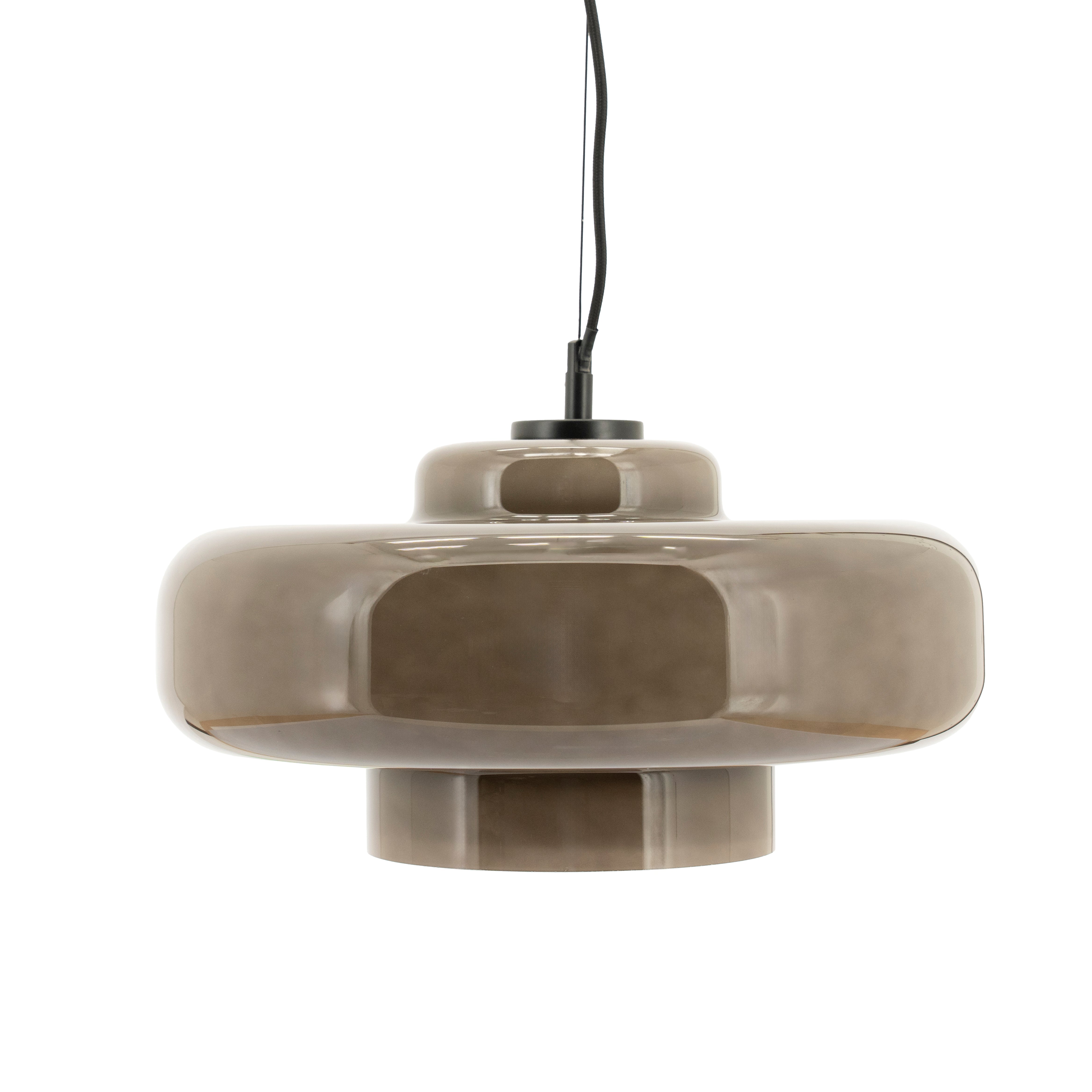 Pendelleuchte VETRO taupe