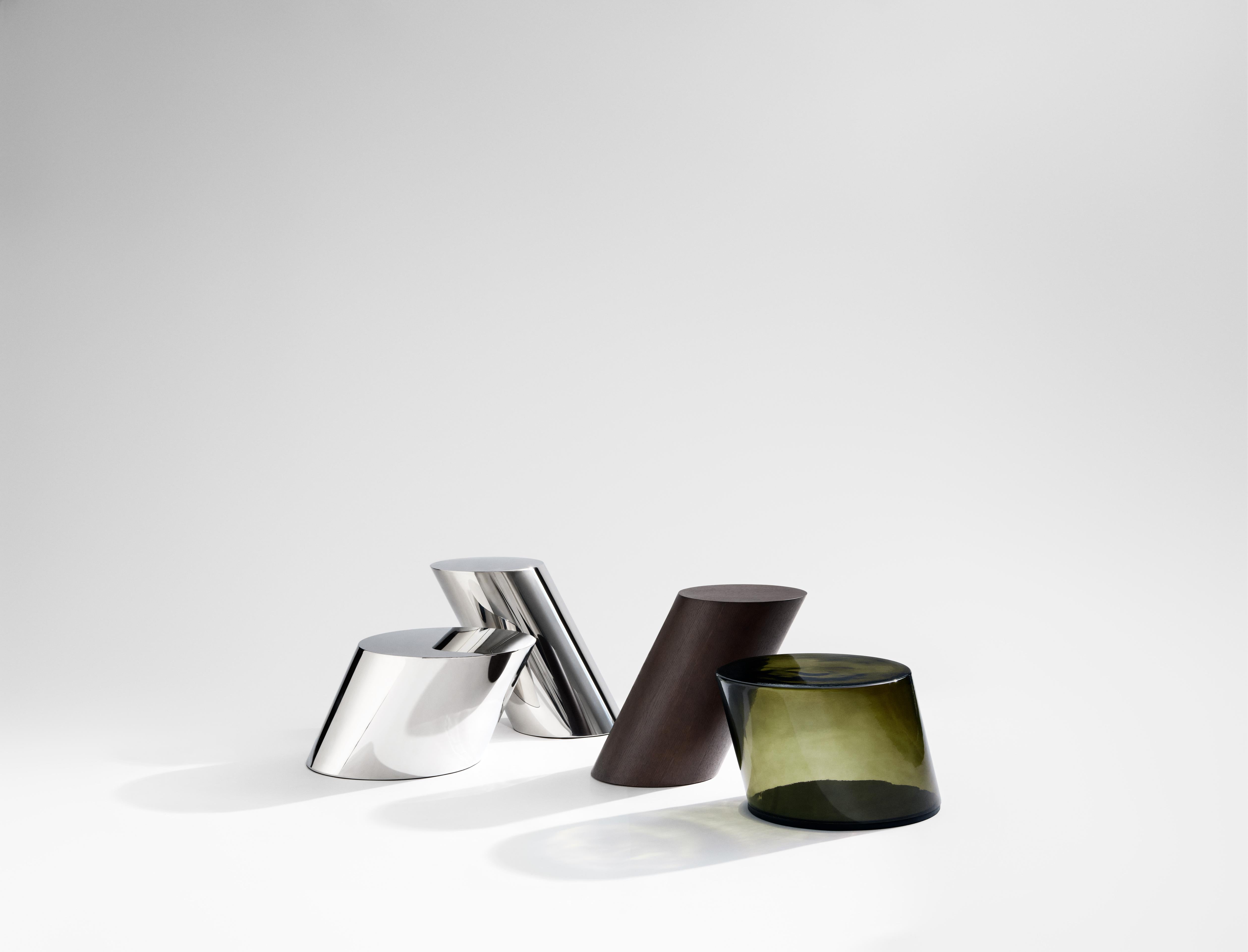 TILT Coffee Table in Dark Green Glass