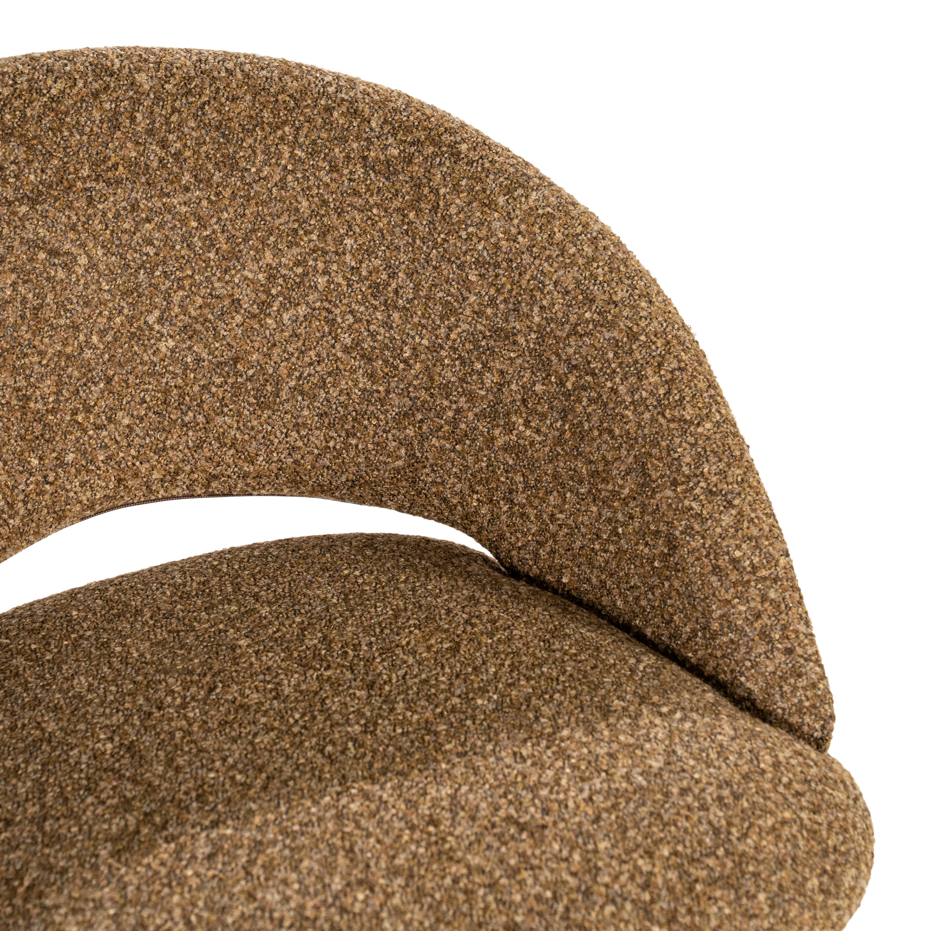Krzesło barowe NIDO brązowy z czarną podstawą