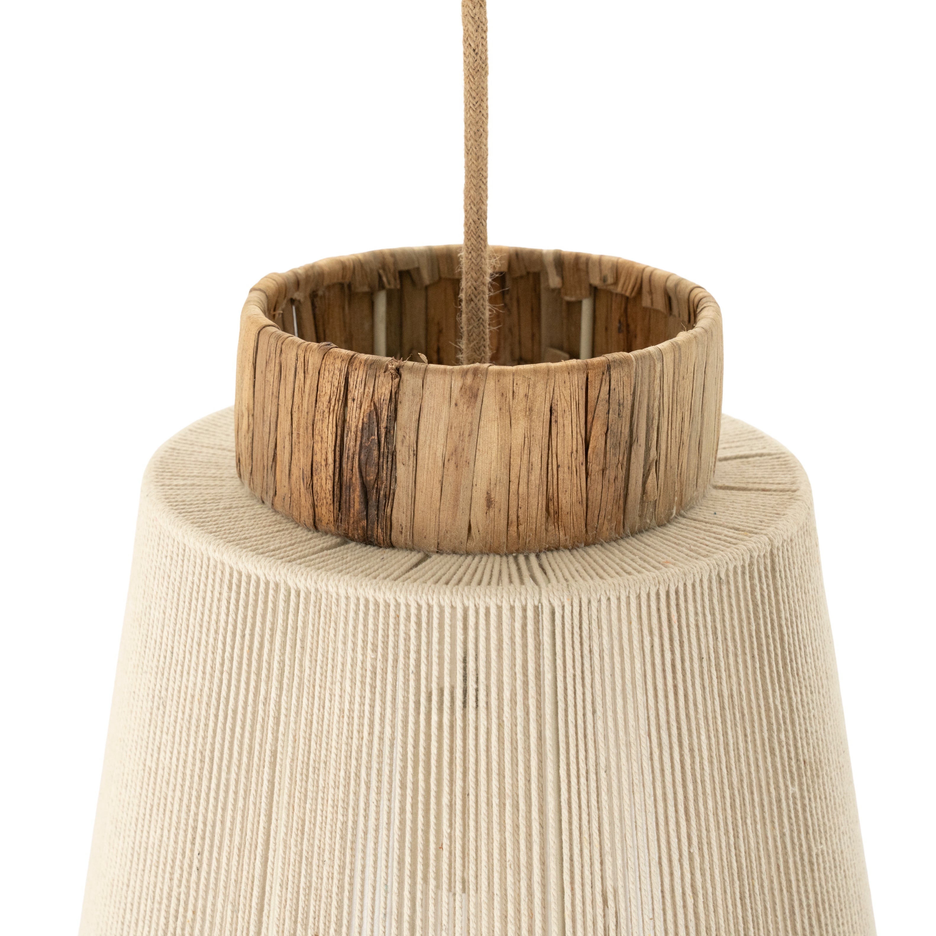 Lampa wisząca RAE 1 beżowy z brązowym