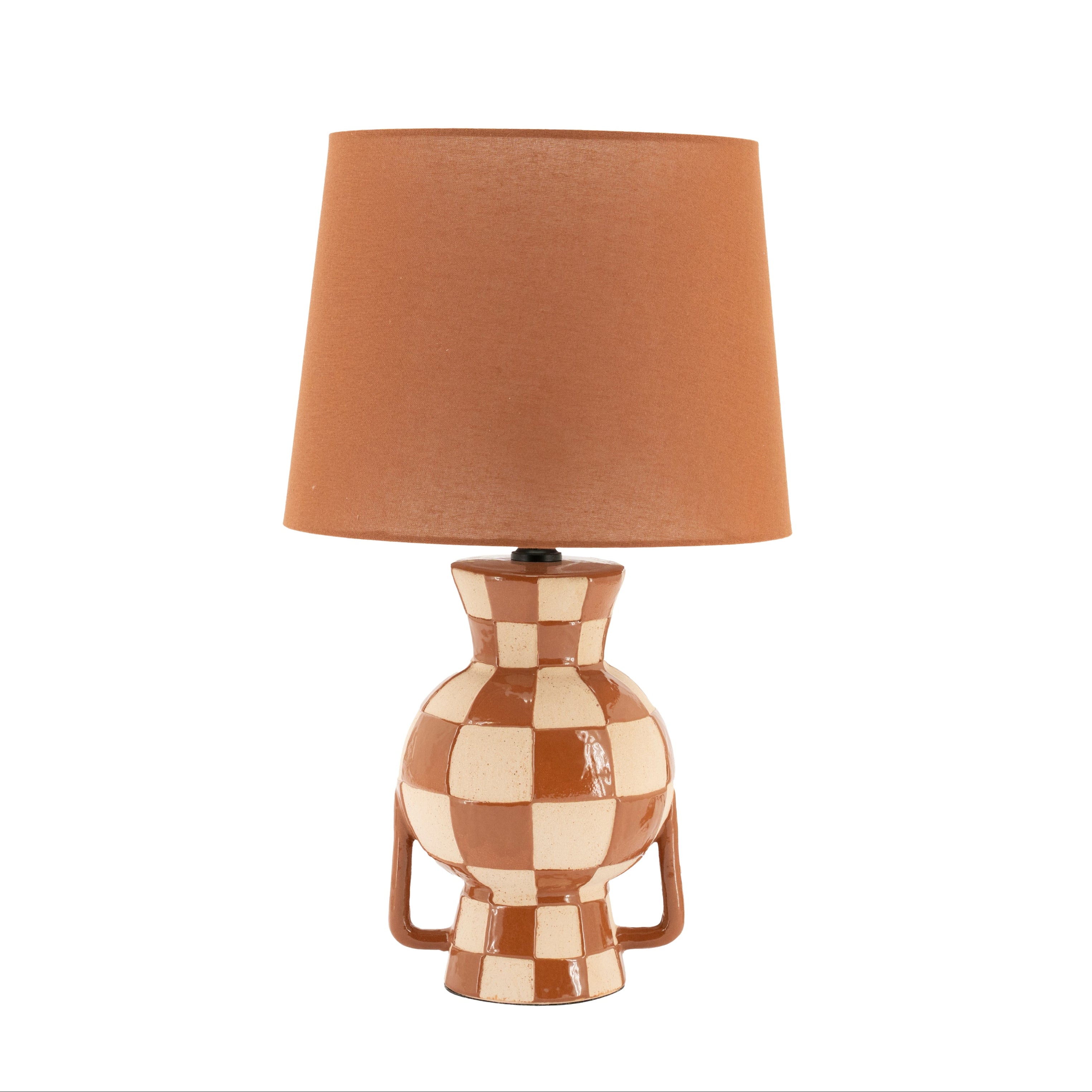 Lampa stołowa BLOCSY DUO karmelowy z beżowym