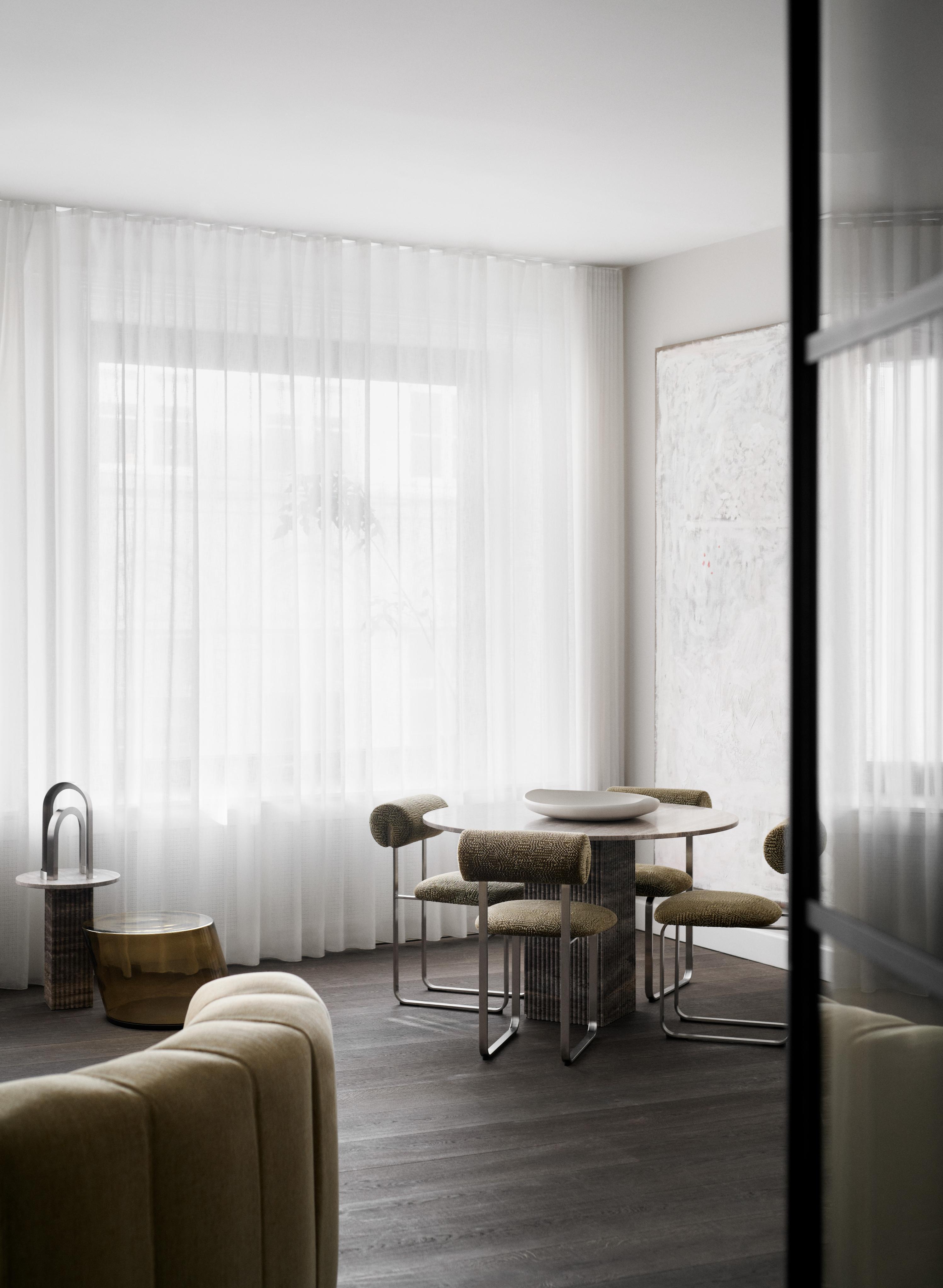 Runder Tisch SOHO Travertin