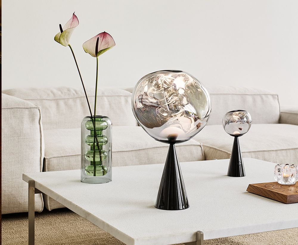 Lampa stołowa MELT dymiony – Tom Dixon