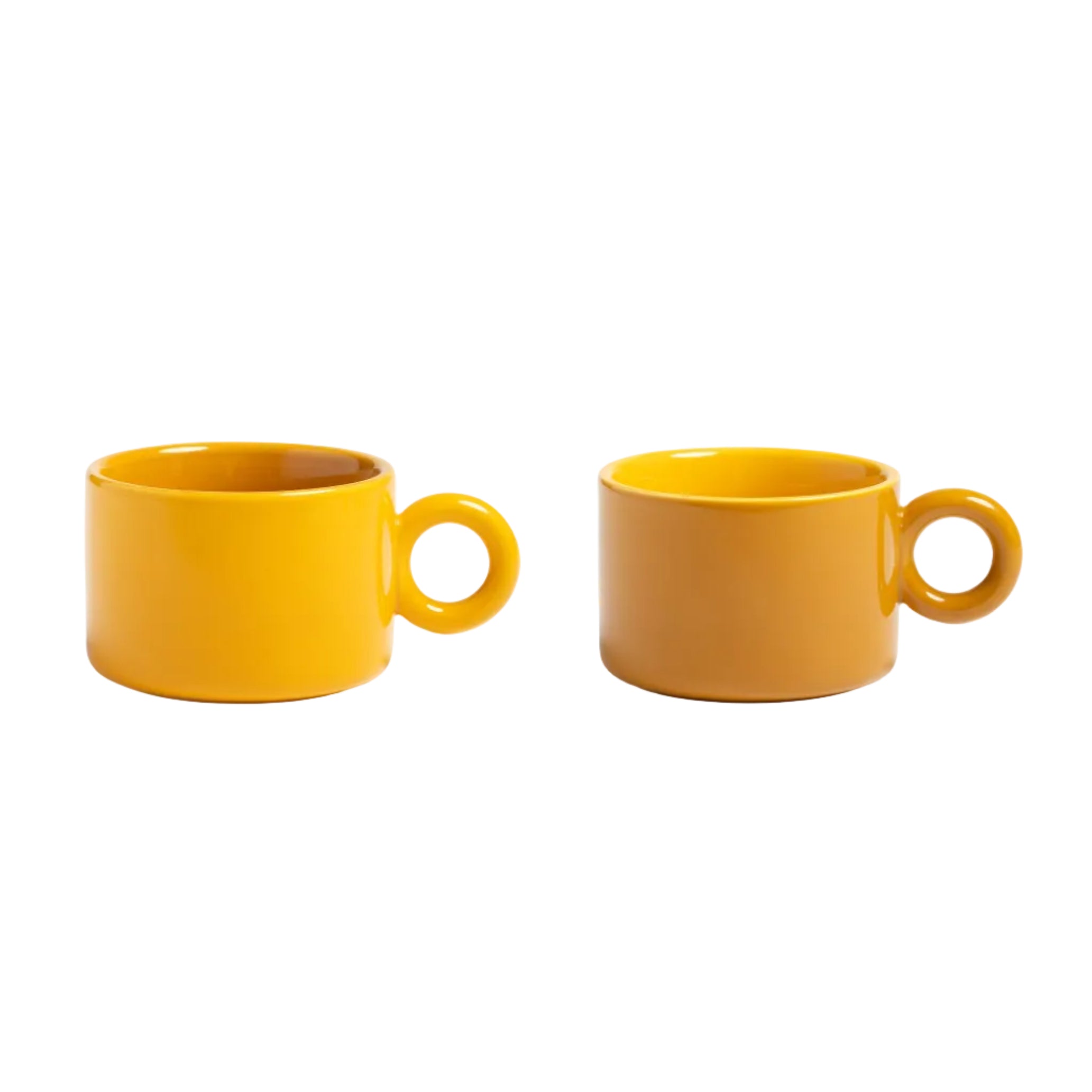 Set von Tassen CHIQUITO gelbe Porzellan