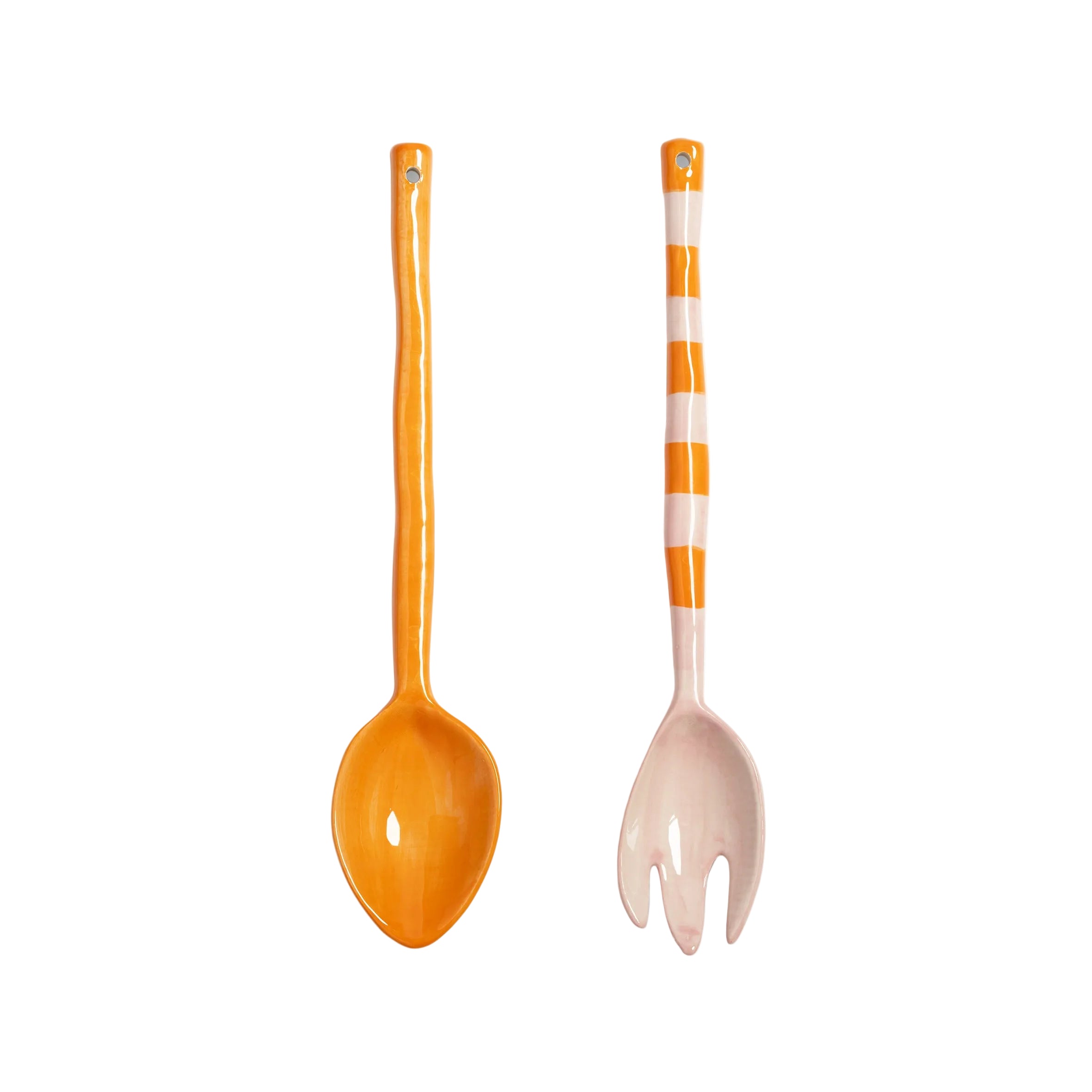 Salatbesteck BOAVISTA STRIPE orange