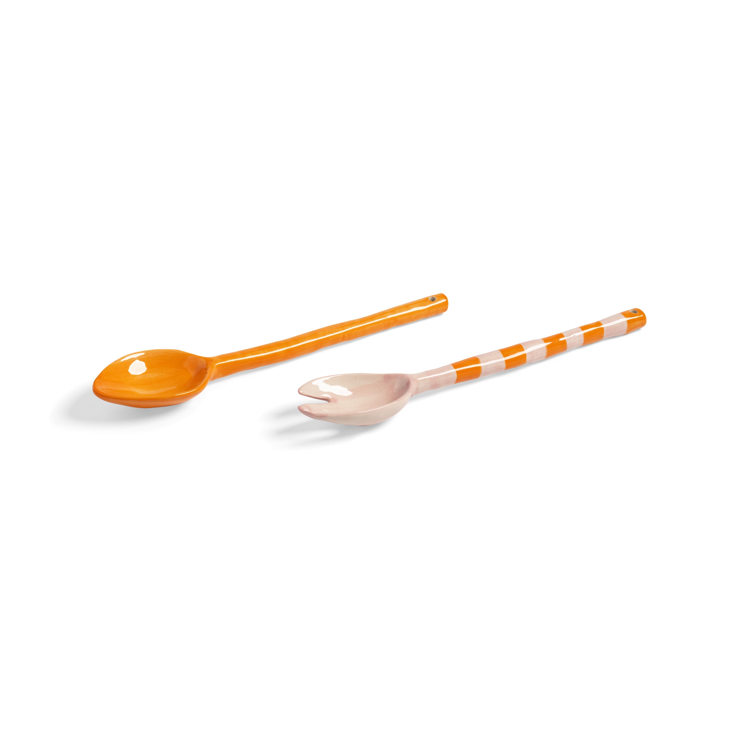 Salatbesteck BOAVISTA STRIPE orange