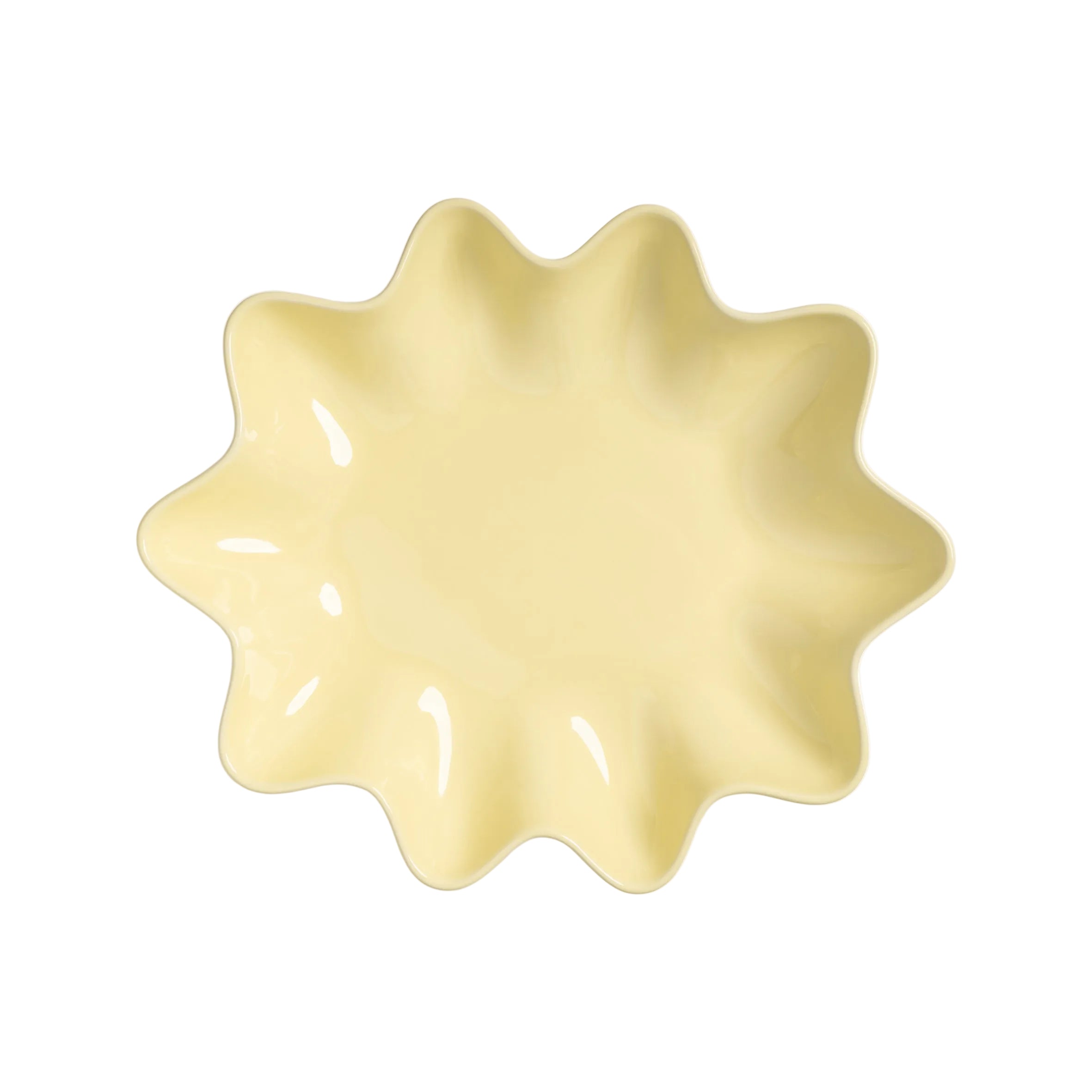 Ovaler SUN Teller gelb