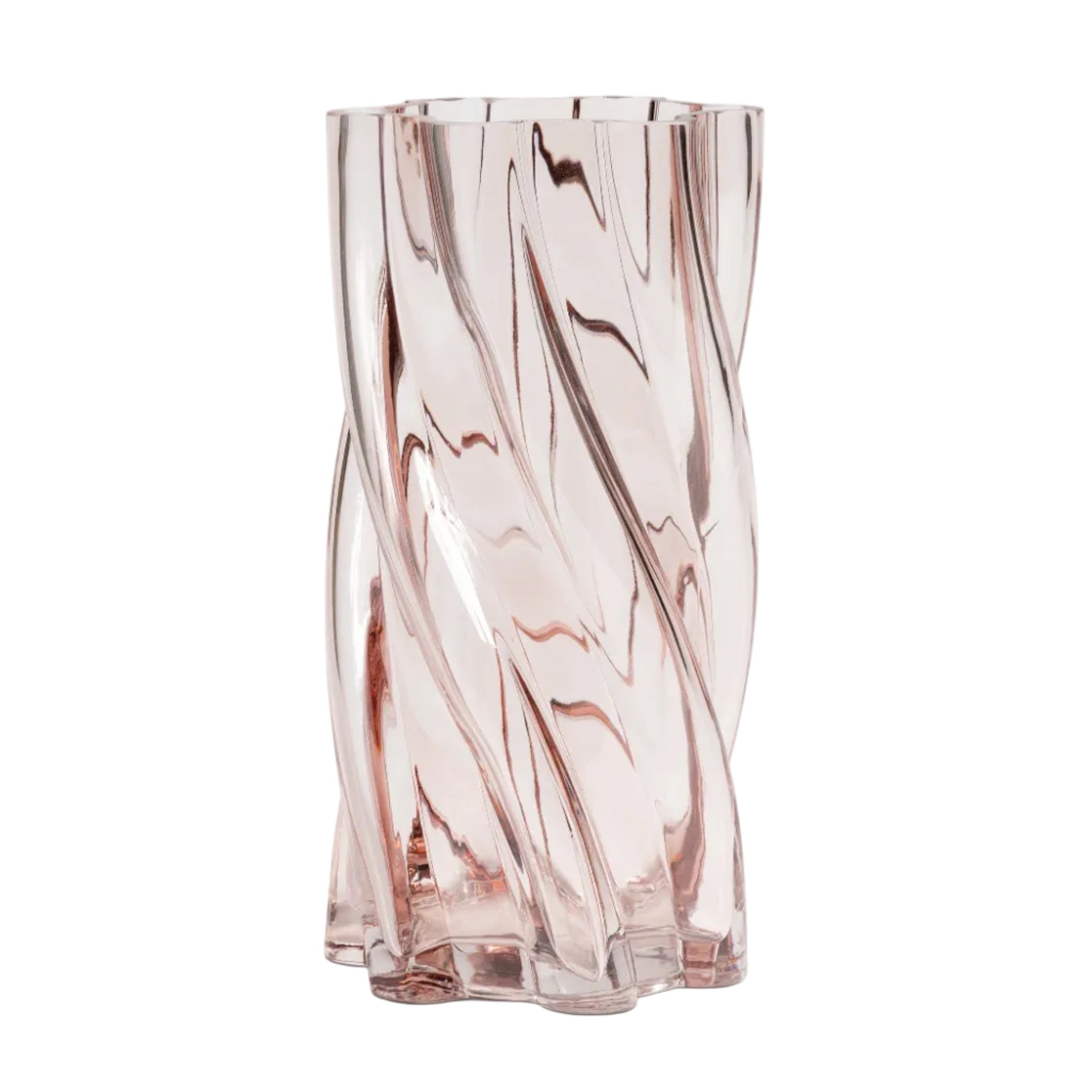 MARSHMALLOW Vase pink glass