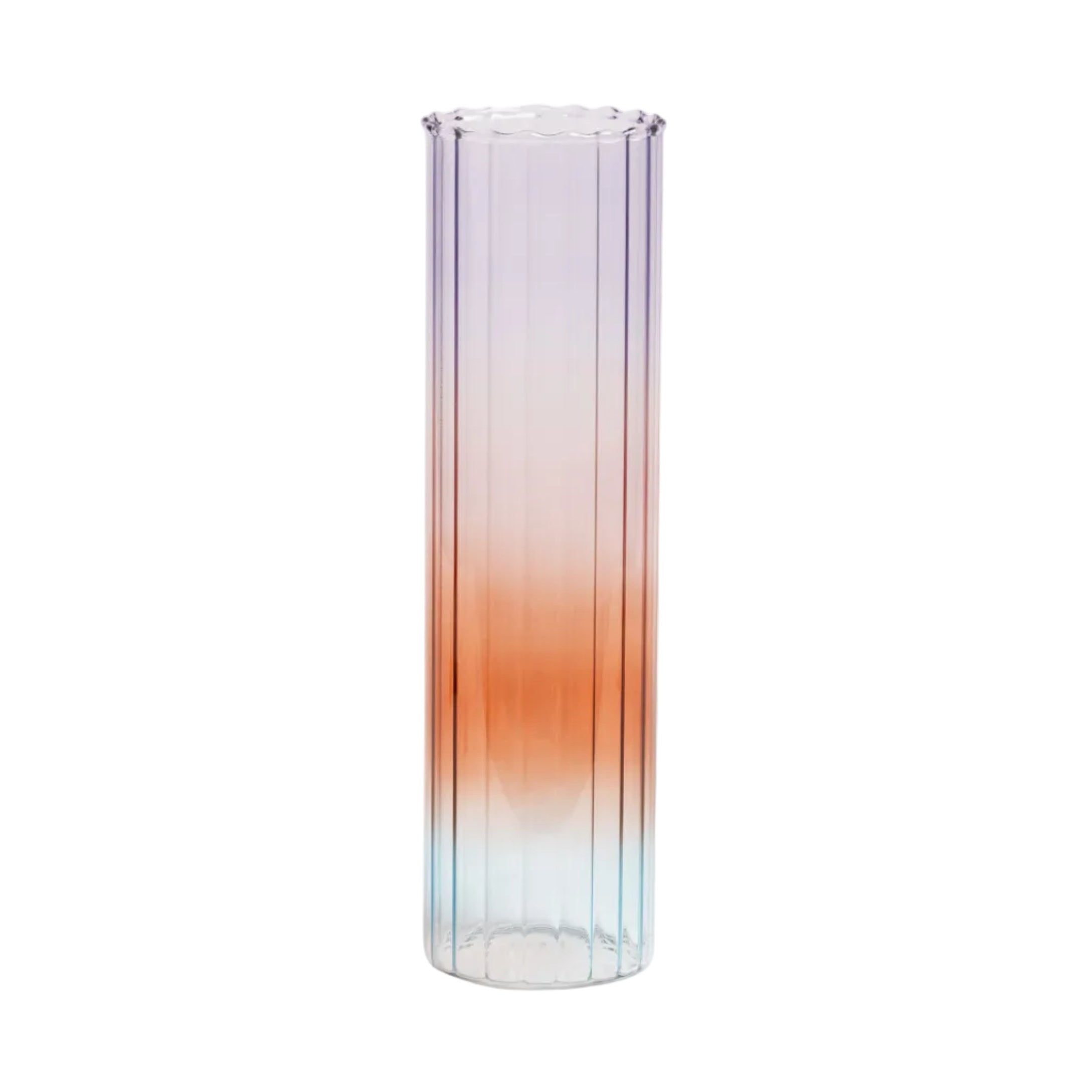 Vase GRADIENT lila mit orange