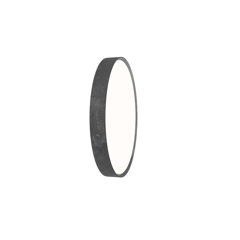 Wandleuchte LP SLIM ROUND rohes Aluminium
